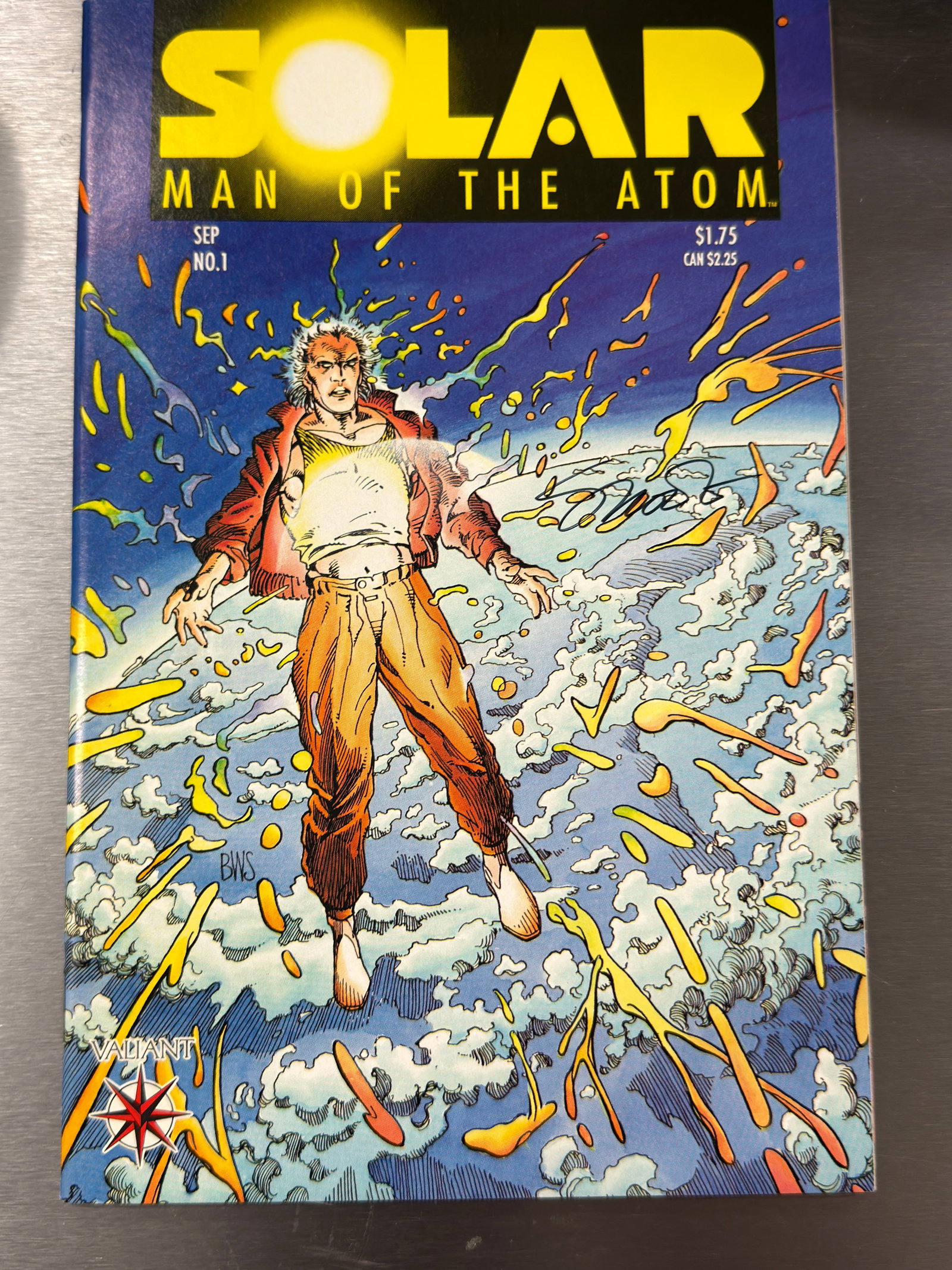 Solar Man of the Atom #1 Valiant Comics 1991 Signed Issue Key First App: Solar Man of the Atom #1 Valiant Comics 1991 Signed Issue Key First App