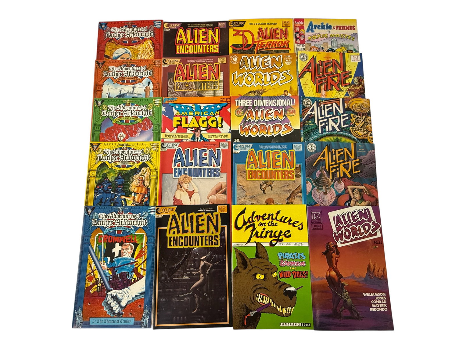 Alien Encounters, Alien Worlds, Alien Fire & More Eclipse Comics Bundle 20 Issues (1 of 1)