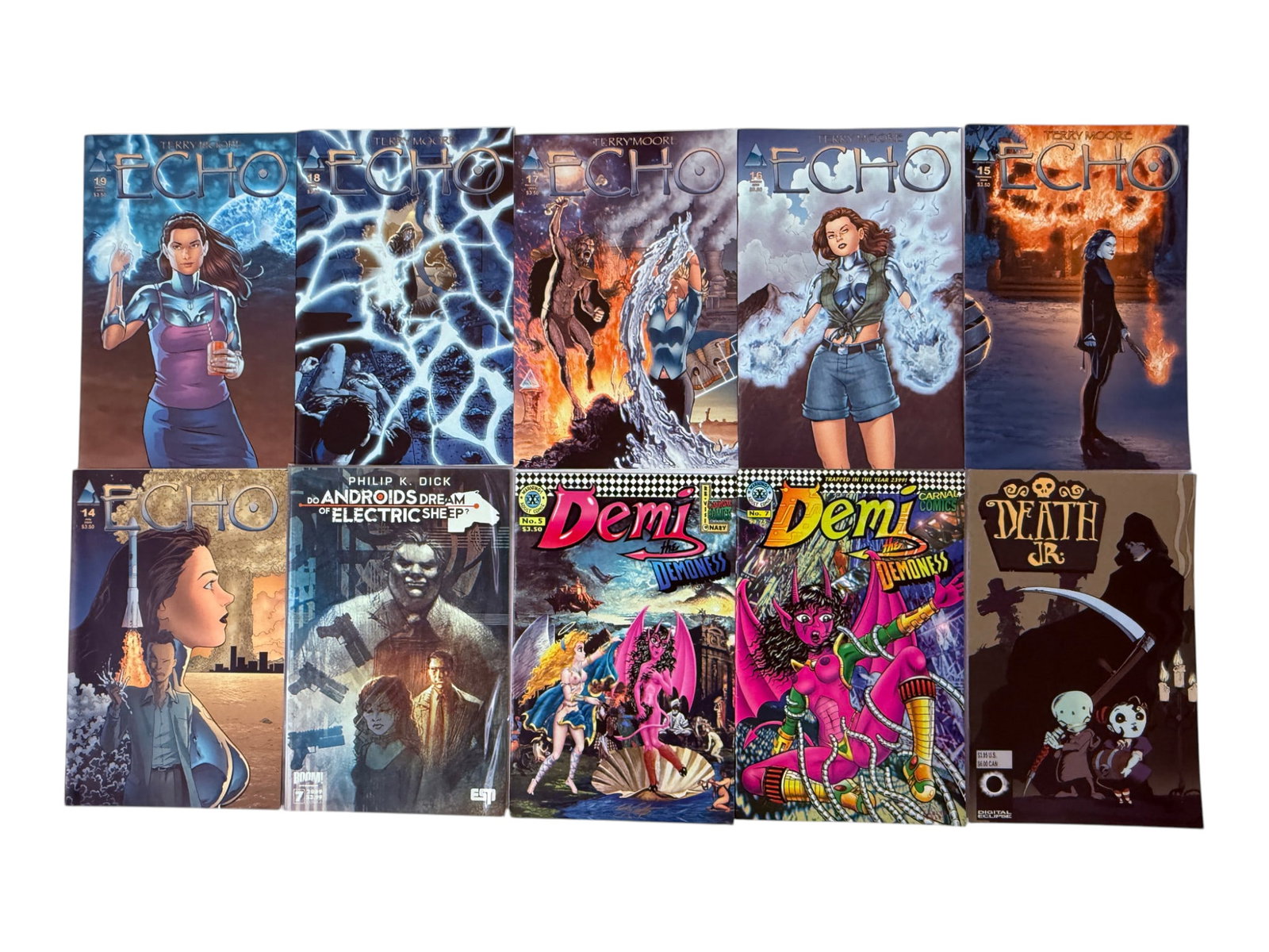 Echo #14-19 Terry Moore + Demi The Demoness + Death Jr + Philip K Dick Comics Lot (1 of 1)