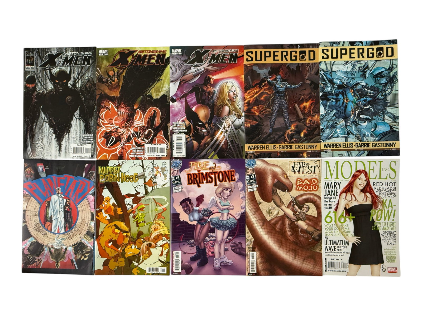 Marvel Comics Mixed Lot: Astonishing X-Men, Supergod, Planetary & More (10 Issues) (1 of 1)