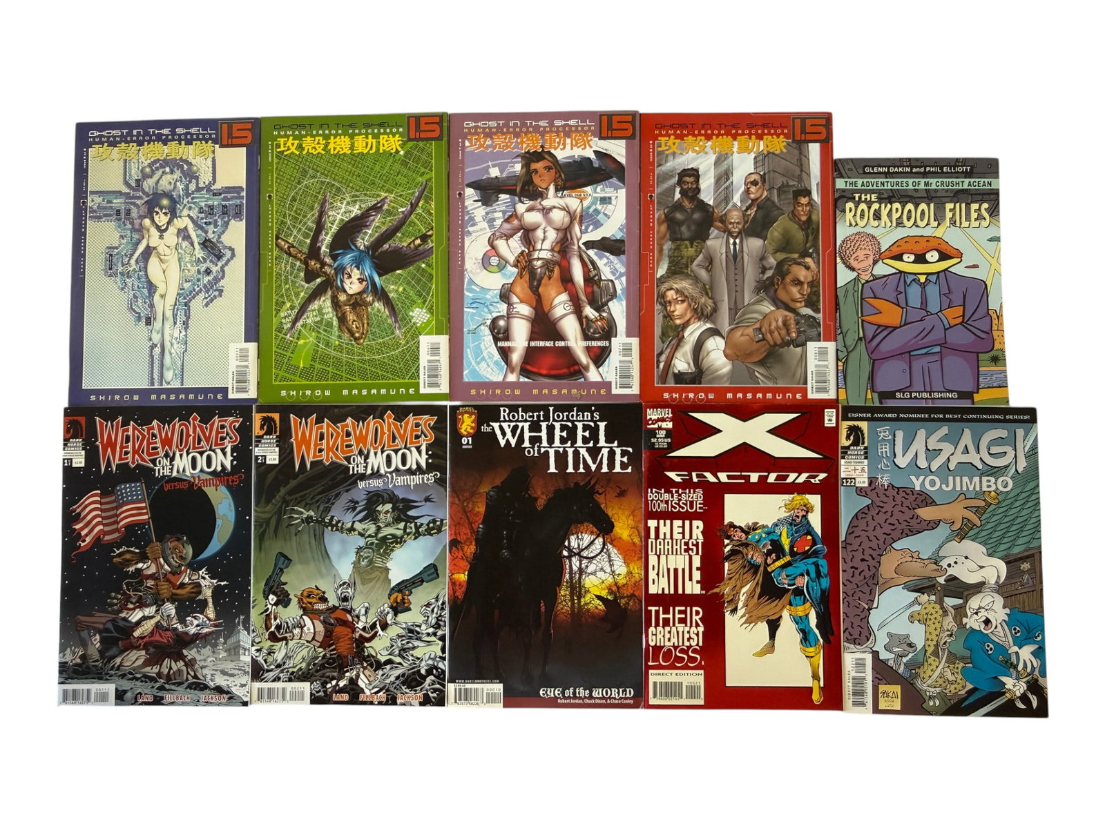 Mixed Comic Books Lot Ghost in the Shell X-Factor Usagi Yojimbo Wheel of Time (1 of 1)