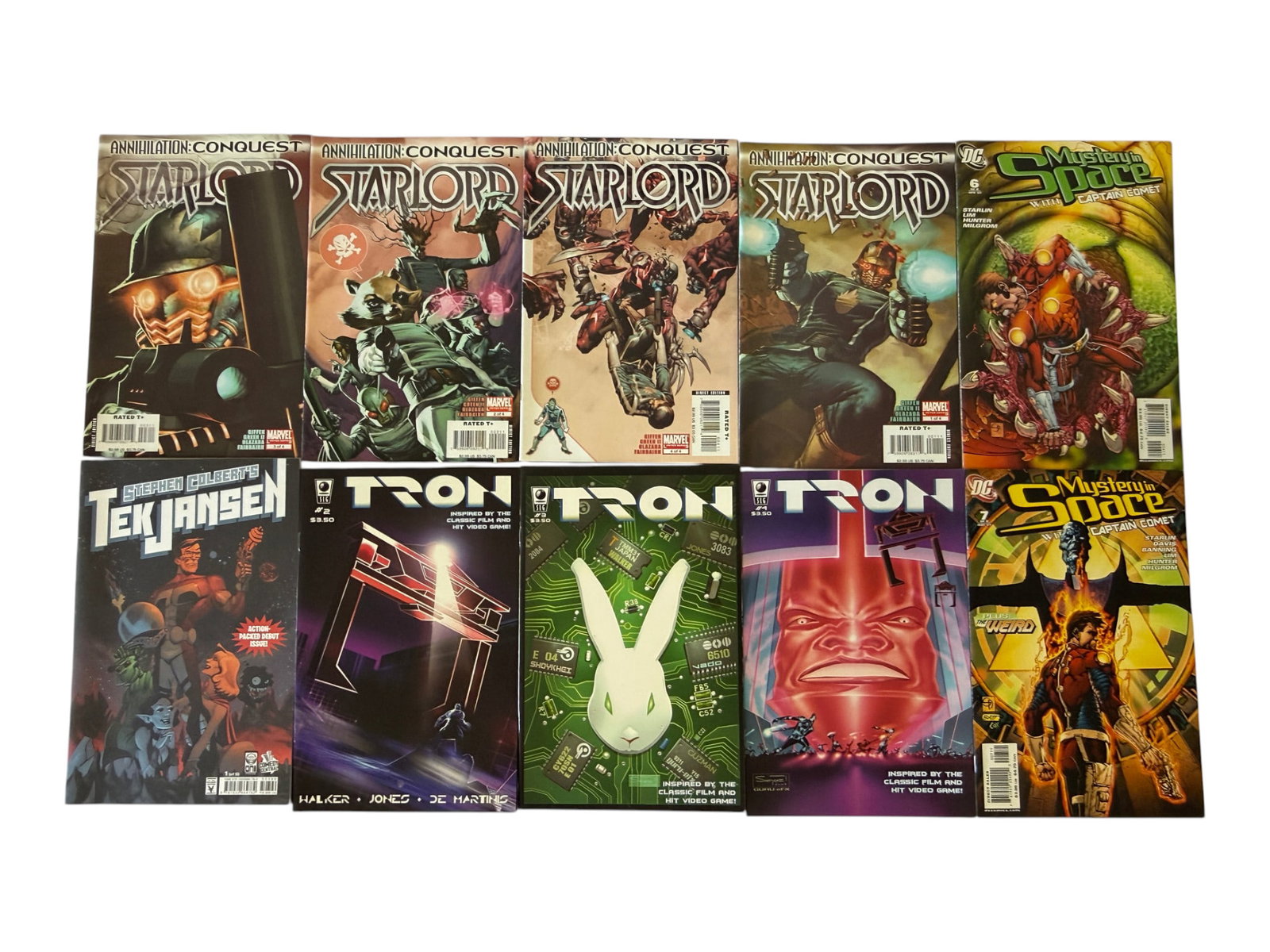 Mixed Comic Book Lot: Starlord, Tron, Mystery in Space, Tek Jansen (10 Issues) (1 of 1)