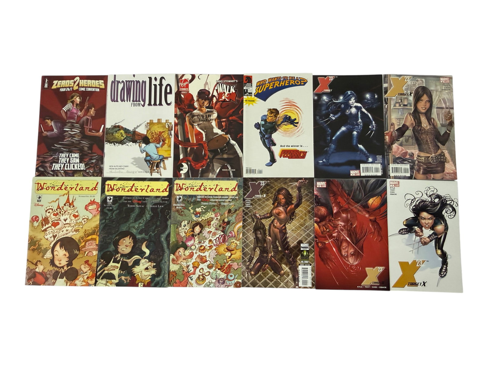 Mixed Comic Book Lot X-23 Target X Marvel Wonderland Disney X-Compete 12 Issues (1 of 1)