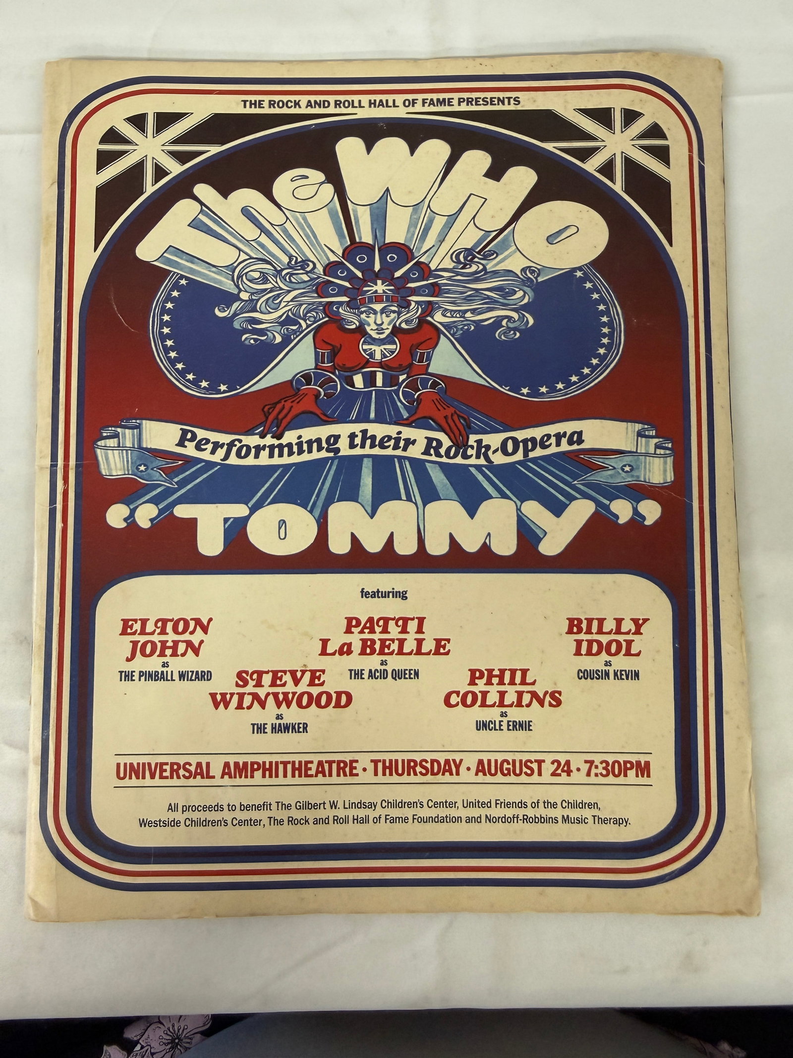 The Who Tommy 1989 Rock Opera Concert Program & Poster Set Universal Amphitheatre (1 of 5)