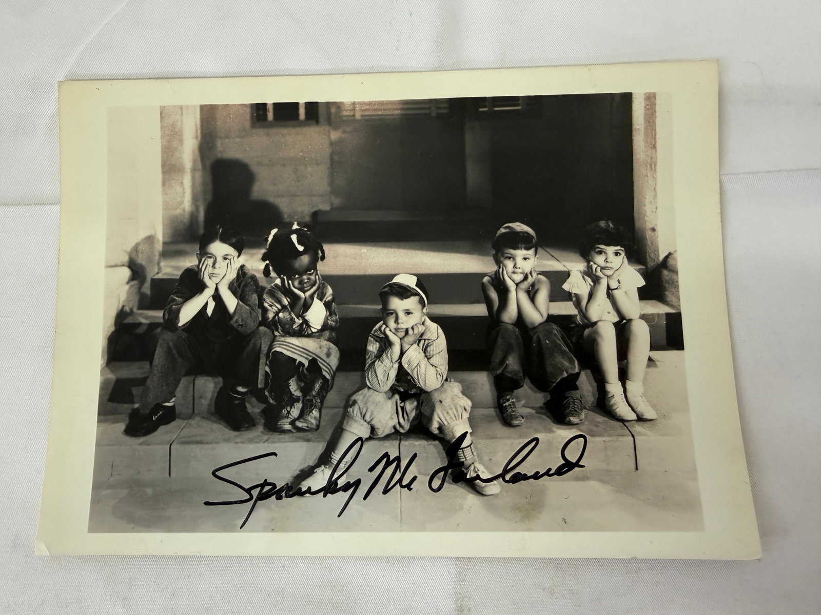 Spanky McFarland Little Rascals Our Gang Signed Autographed B&W Photo (1 of 4)