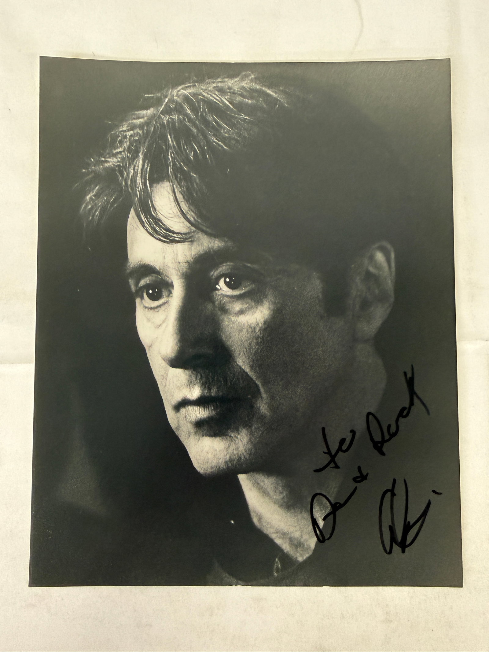 Al Pacino Signed Black & White Portrait Photograph Dedicated To Derek (1 of 3)