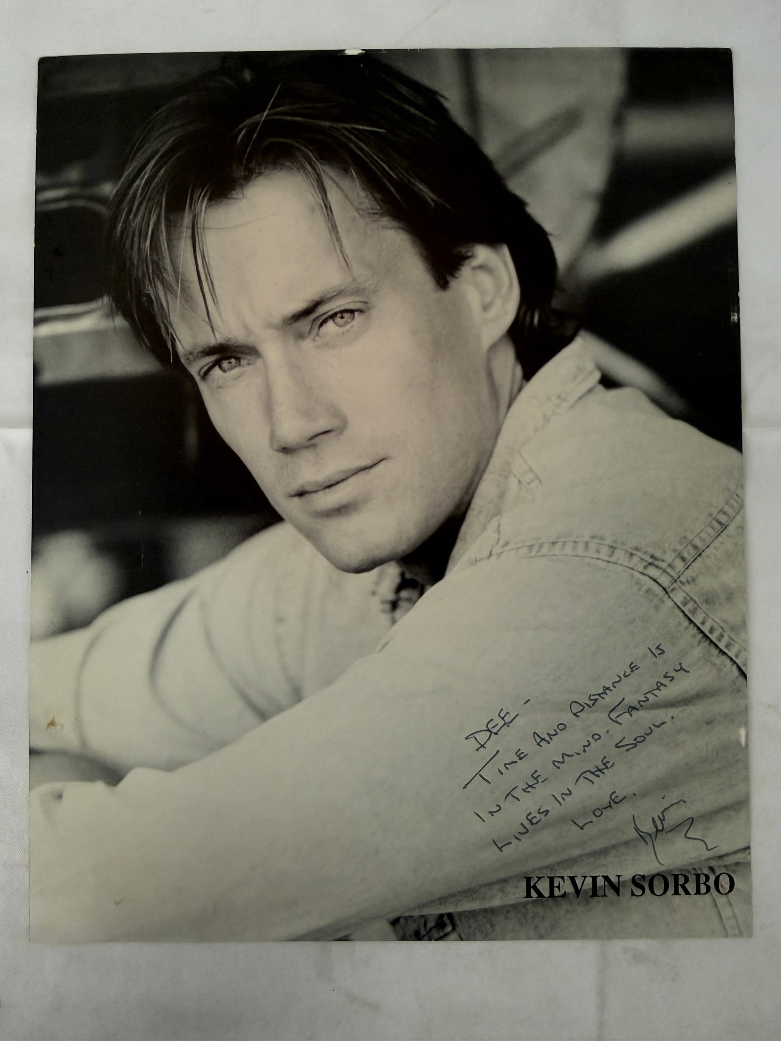 Kevin Sorbo Signed 8x10 Headshot Photo with Handwritten Letter 1992 (1 of 3)