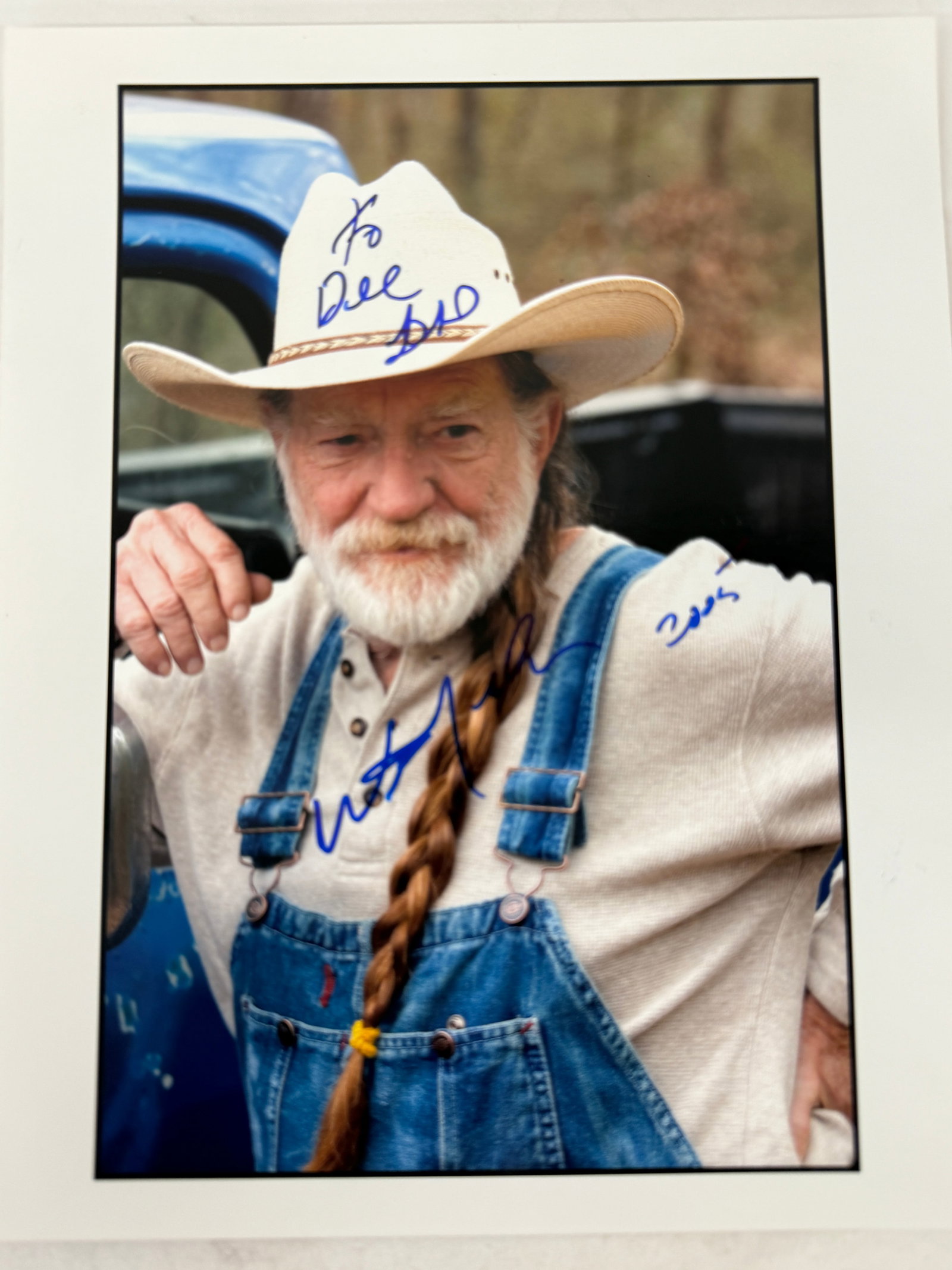 Willie Nelson Dukes of Hazzard 2005 Signed Press Photo 'To Dee' Uncle Jesse (1 of 3)