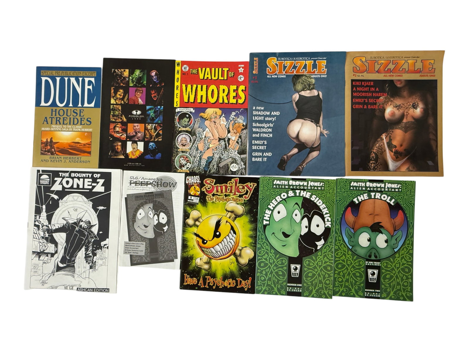 Mixed Comic Books & Publications Lot incl. Dune House Atreides, Sizzle, Zone-Z (1 of 1)