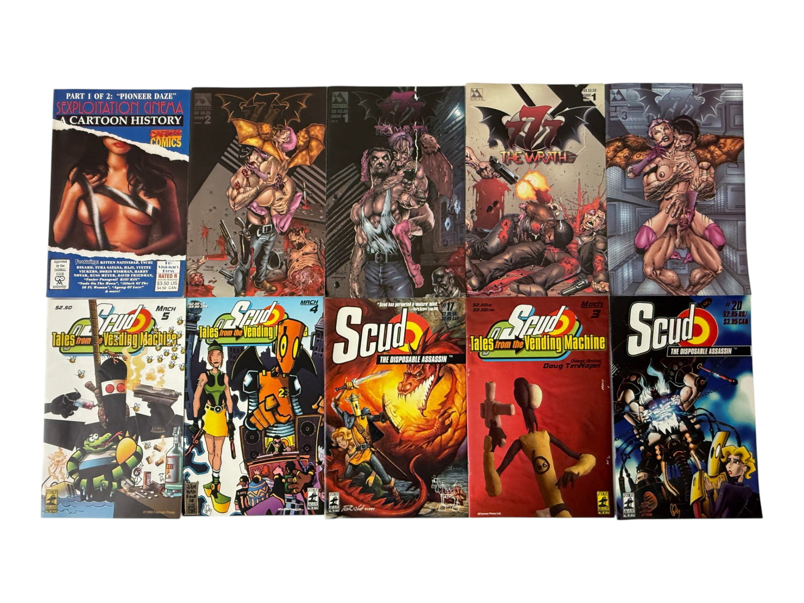 Scud Disposable Assassin & 7 The Wrath Comic Books Collection 10 Issues Fireman (1 of 1)
