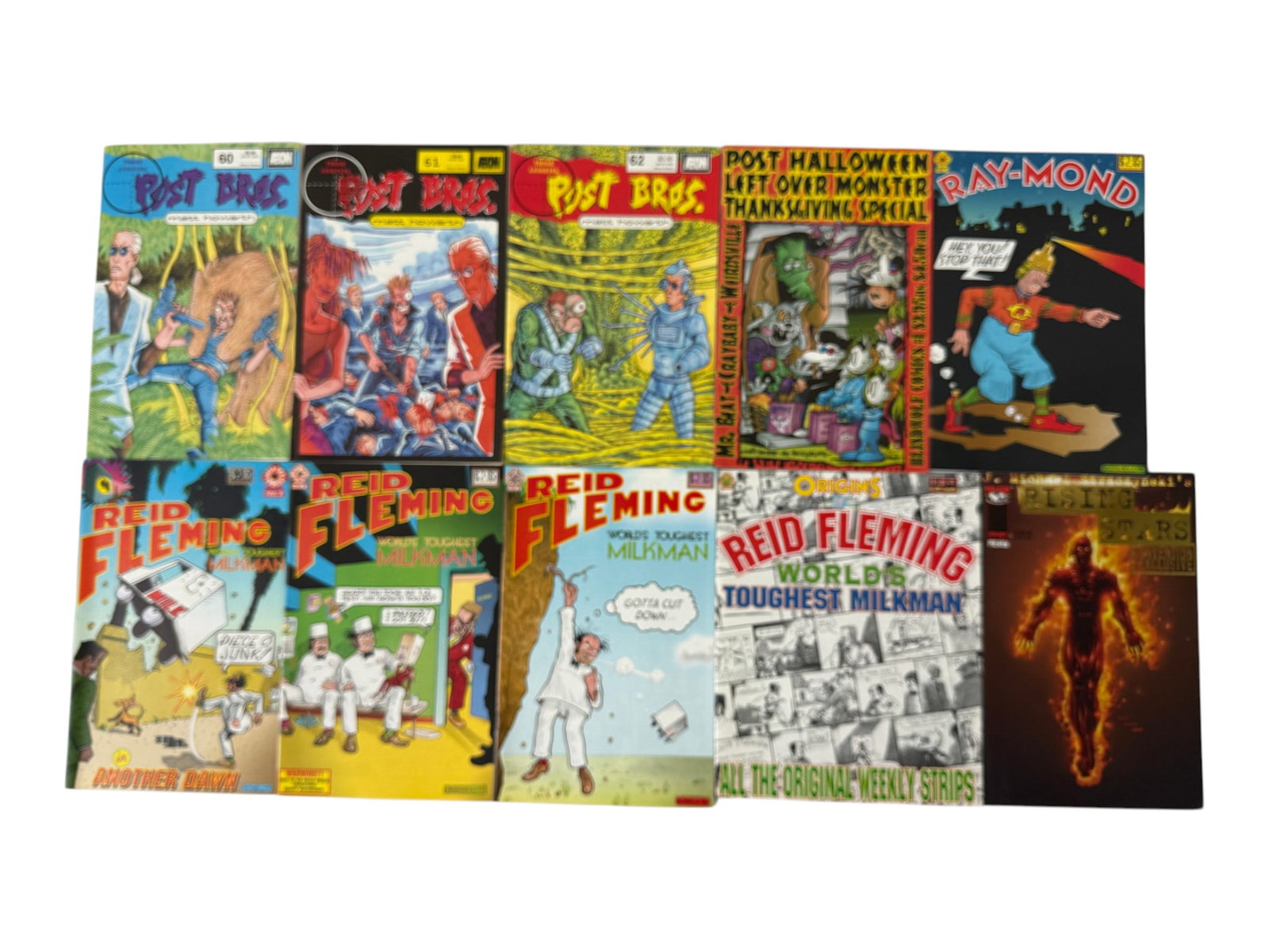 Post Bros, Reid Fleming World's Toughest Milkman & Ray-Mond Independent Comics Lot (1 of 1)