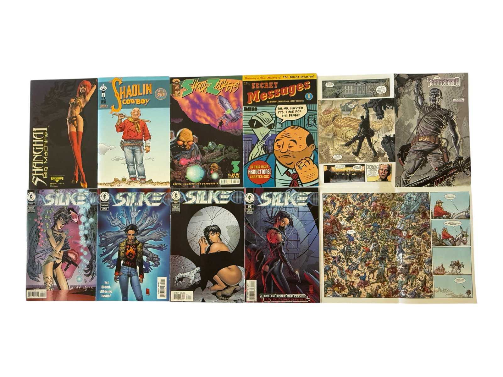 Mixed Comic Books Lot: Silke, Shaolin Cowboy, Shanghai Big Machine & More (1 of 1)