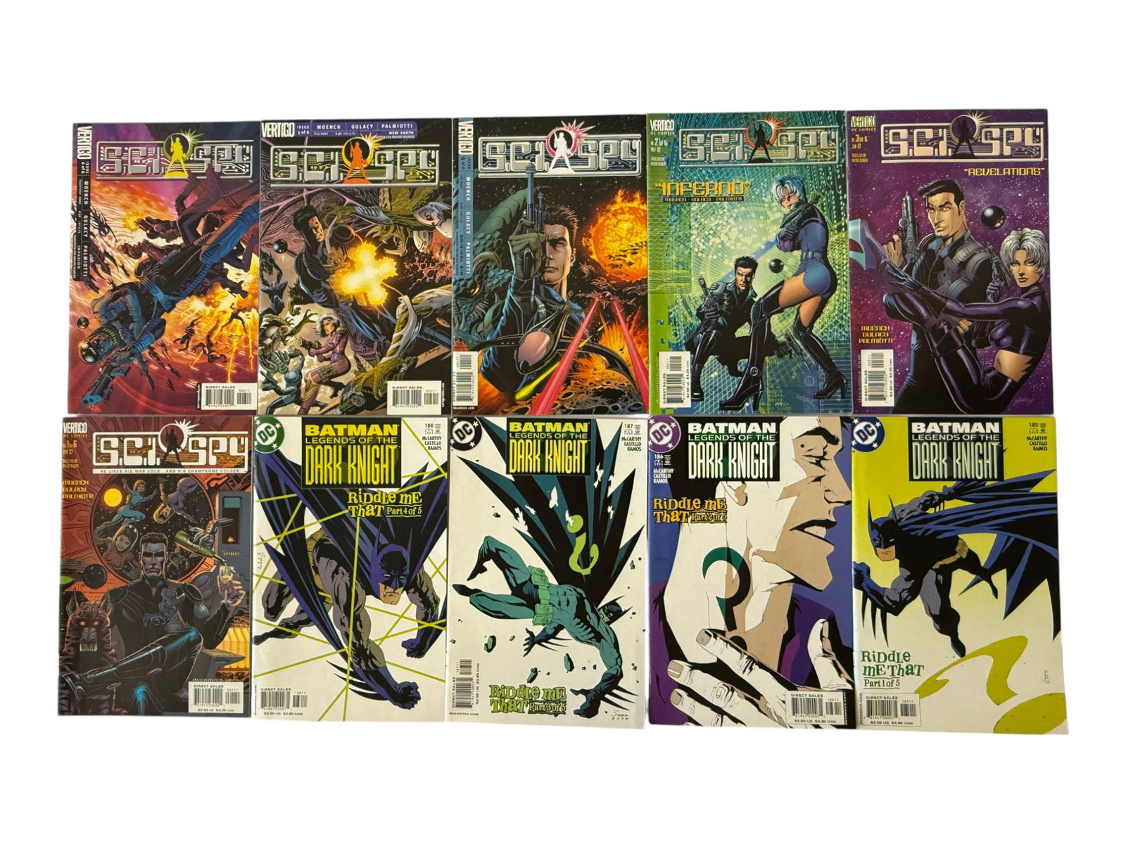 DC Vertigo S.C.I. Spy & Batman Legends of the Dark Knight Comic Books Lot of 10 (1 of 1)