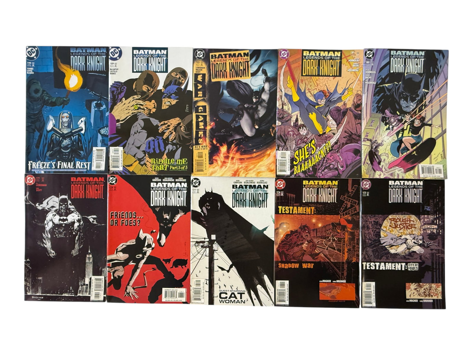 Batman Legends of the Dark Knight DC Comics Issues #172-190 Lot of 10 (1 of 1)