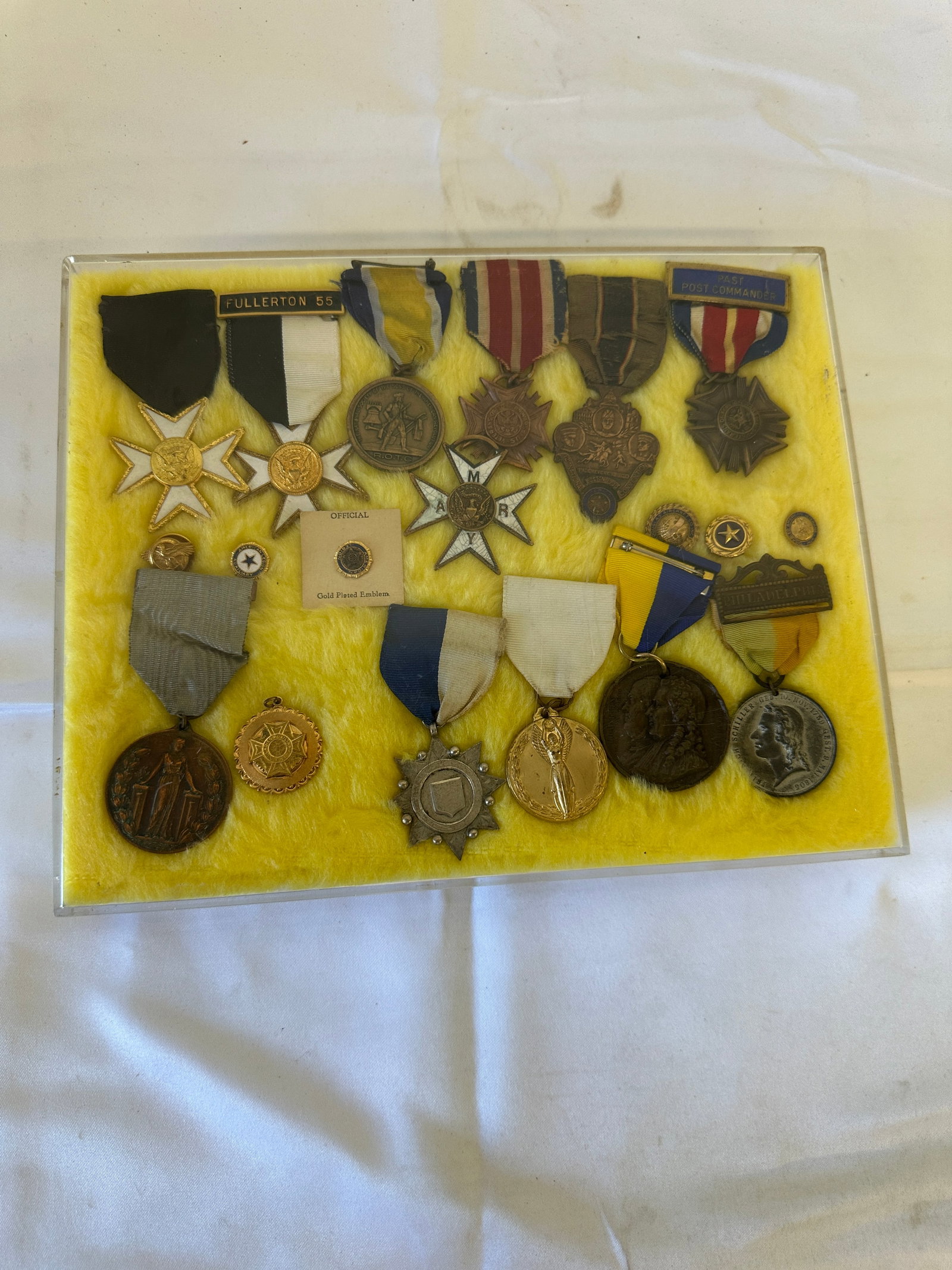 Collection of American Military & Fraternal Medals, Badges & Ribbons, Fullerton Post (1 of 1)