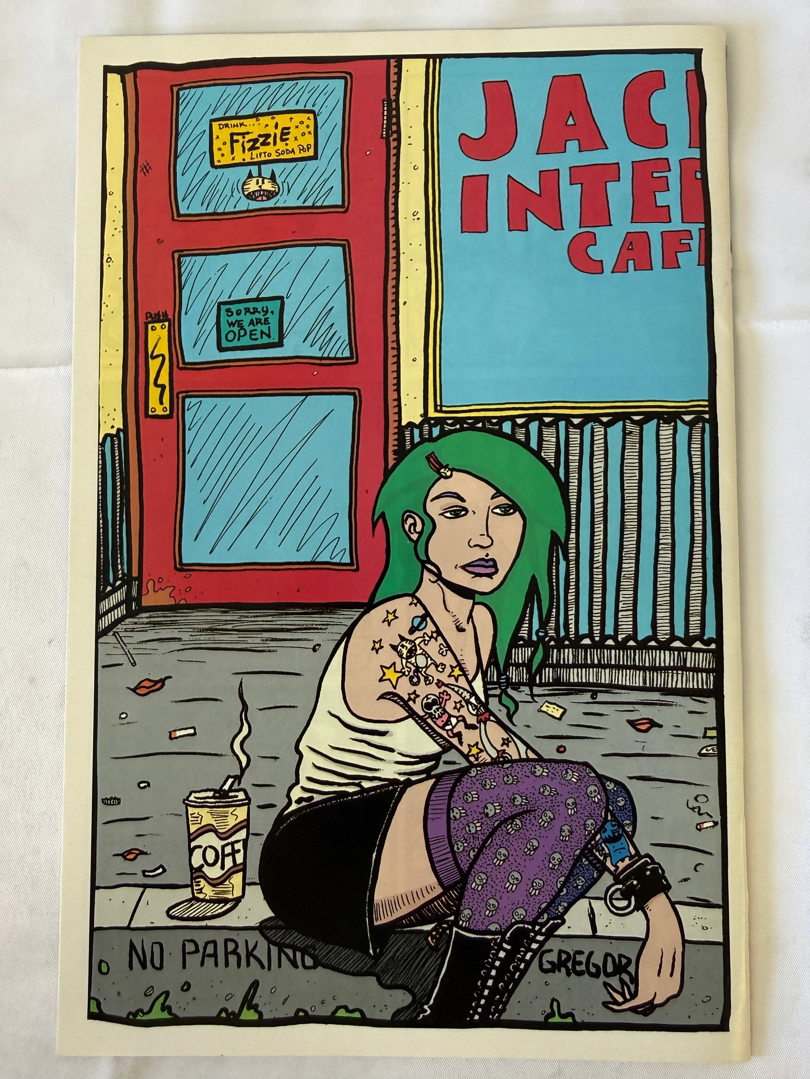 Screaming Kitty #2 Signed Comic Book Slave Labor Graphics D. Gregor 2001 - 3