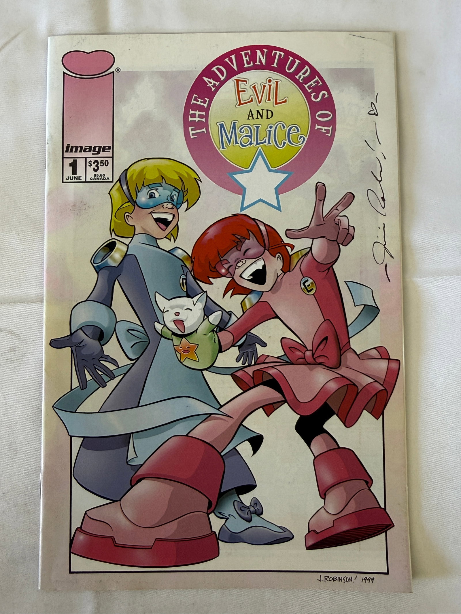 Image Comics Lot: Evil & Malice #1 Signed 1999 & Tellos #2 Quest Begins 1999: Image Comics Lot: Evil & Malice #1 Signed 1999 & Tellos #2 Quest Begins 1999