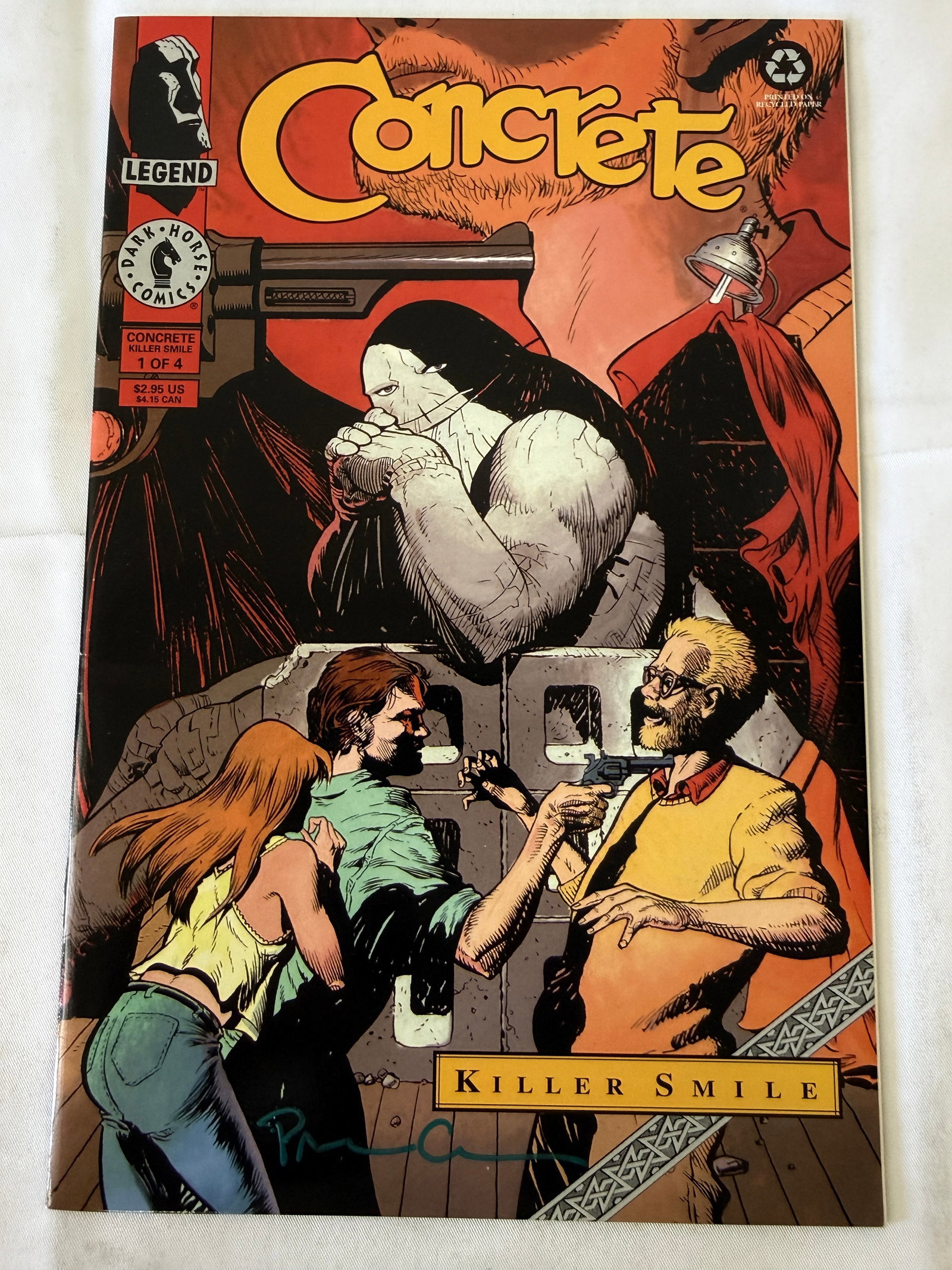 Concrete Killer Smile #1 of 4 Dark Horse Comics Signed Paul Chadwick: Concrete Killer Smile #1 of 4 Dark Horse Comics Signed Paul Chadwick