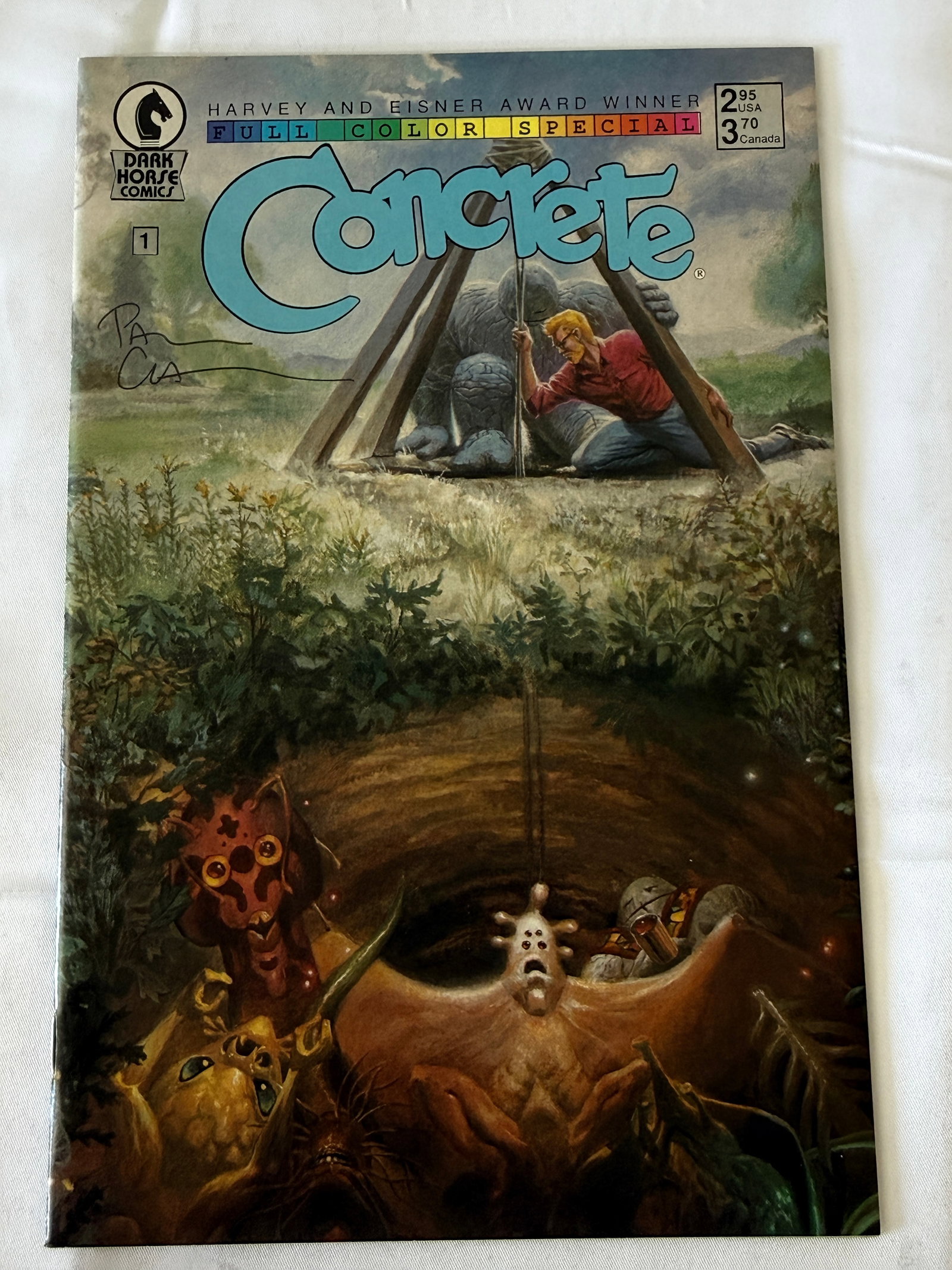 Concrete #1 Full Color Special Dark Horse Comics Signed Paul Chadwick (1 of 3)