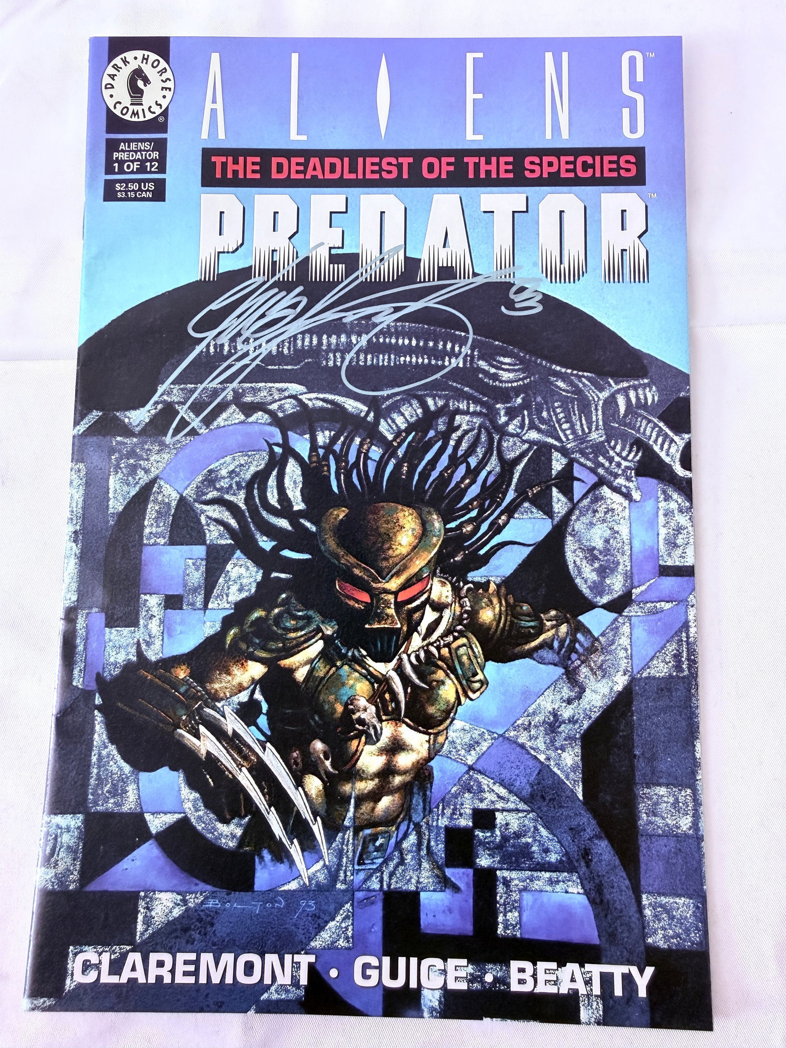 Aliens vs Predator Deadliest of the Species #1 Dark Horse Comics Signed (1 of 3)