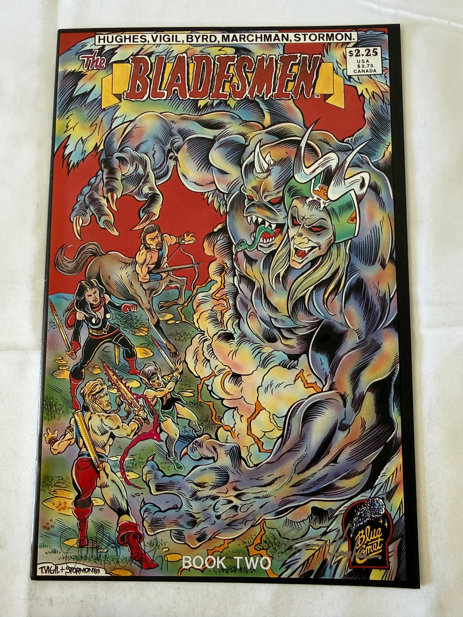 The Bladesman Book Two Blue Comet Press Comic Signed + Zorann Color Special (1 of 6)