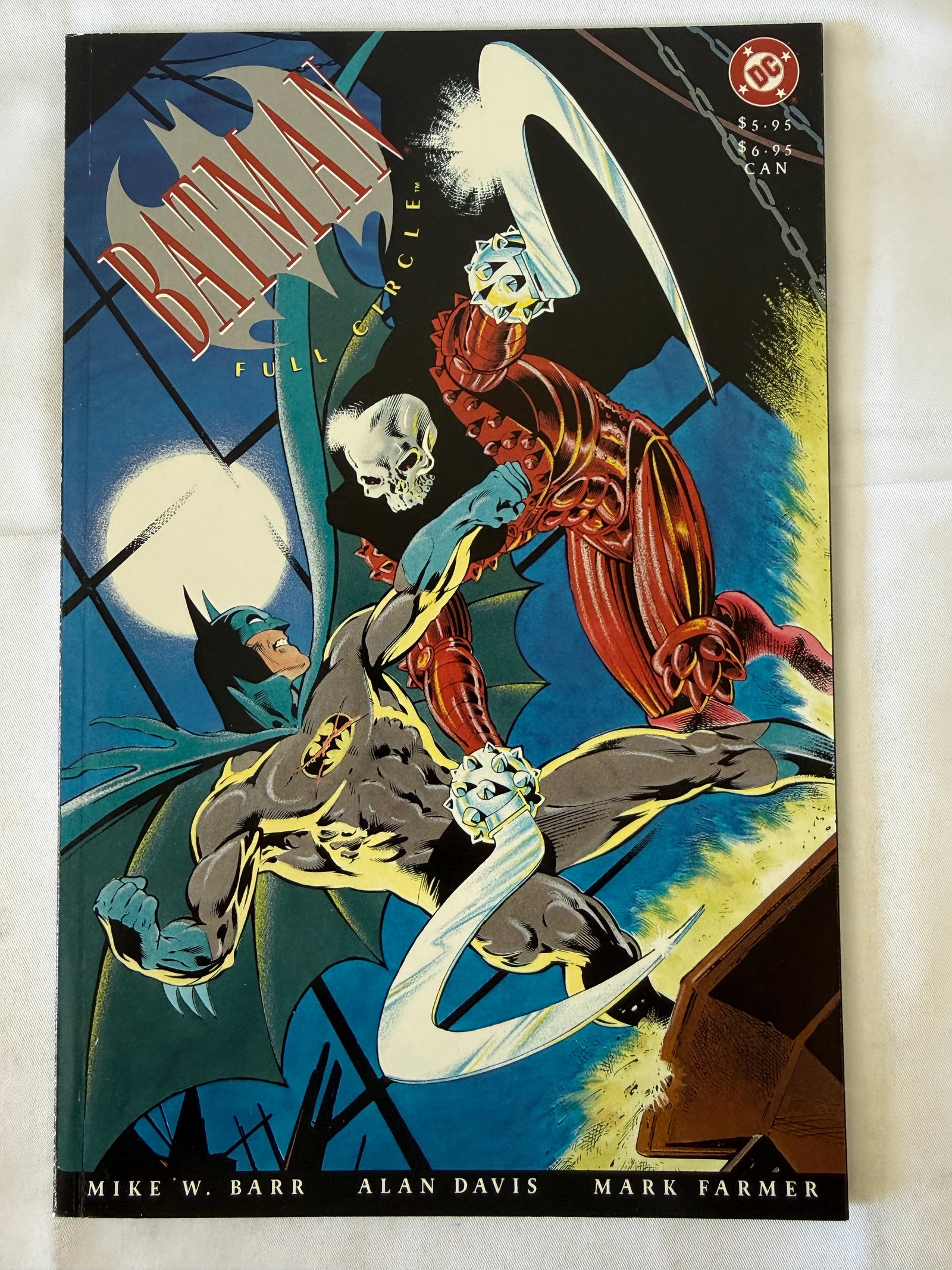 Batman Full Circle DC Comics Graphic Novel Signed Mike W. Barr 9/29/91 (1 of 4)