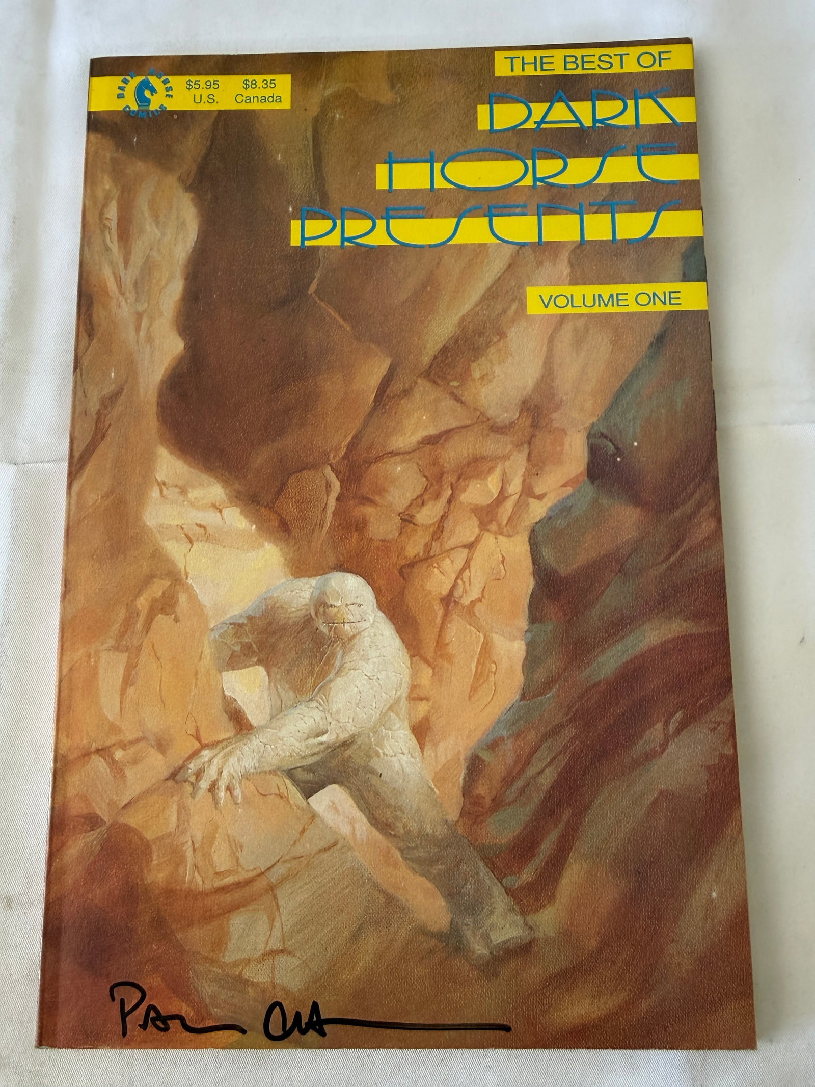 The Best of Dark Horse Presents Volume One Signed TPB Comic 1989 (1 of 4)
