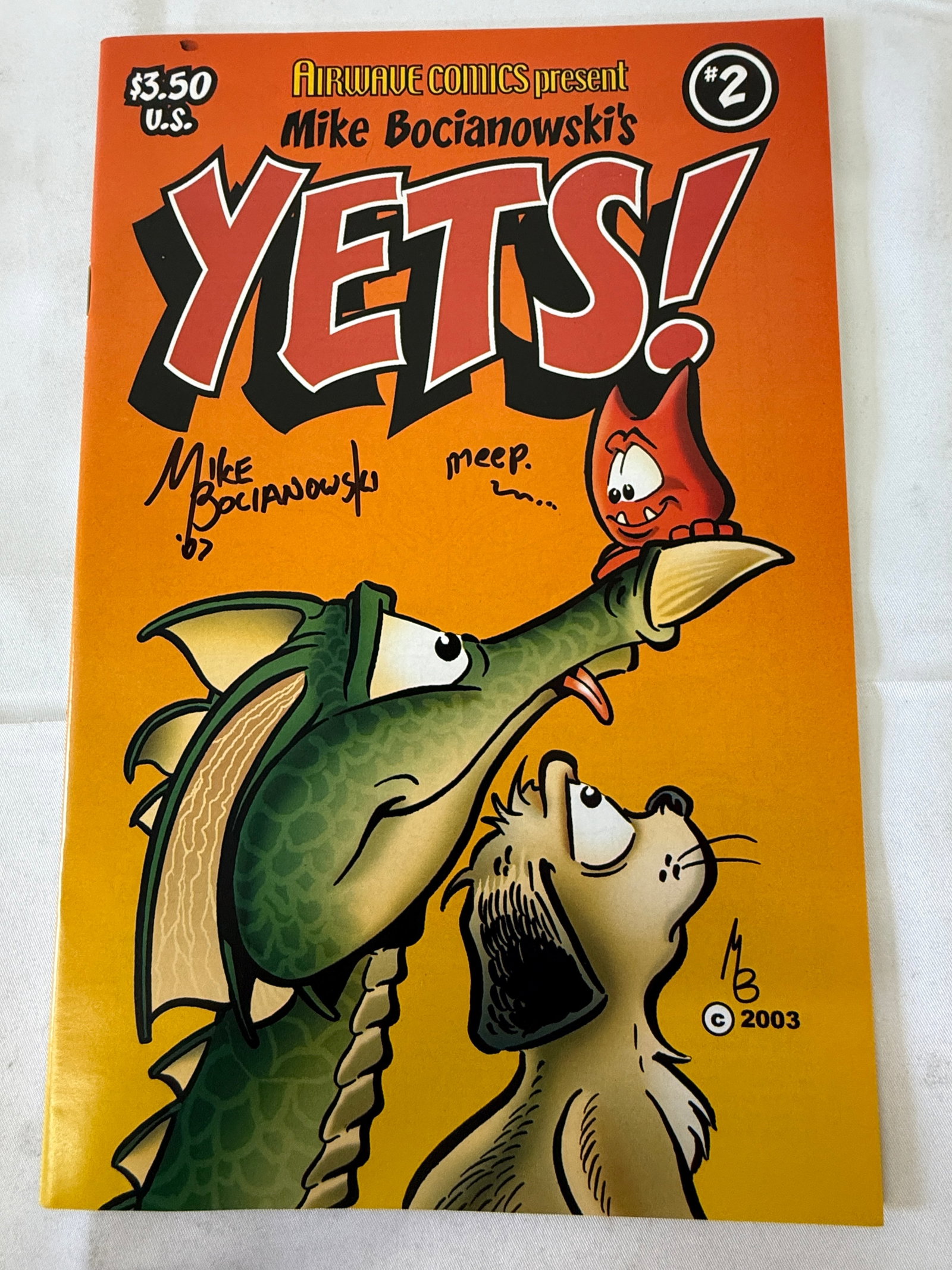 Yets! #2 & Suicide Blonde #2 Airwave Comics Signed Bocianowski 2003: Yets! #2 & Suicide Blonde #2 Airwave Comics Signed Bocianowski 2003