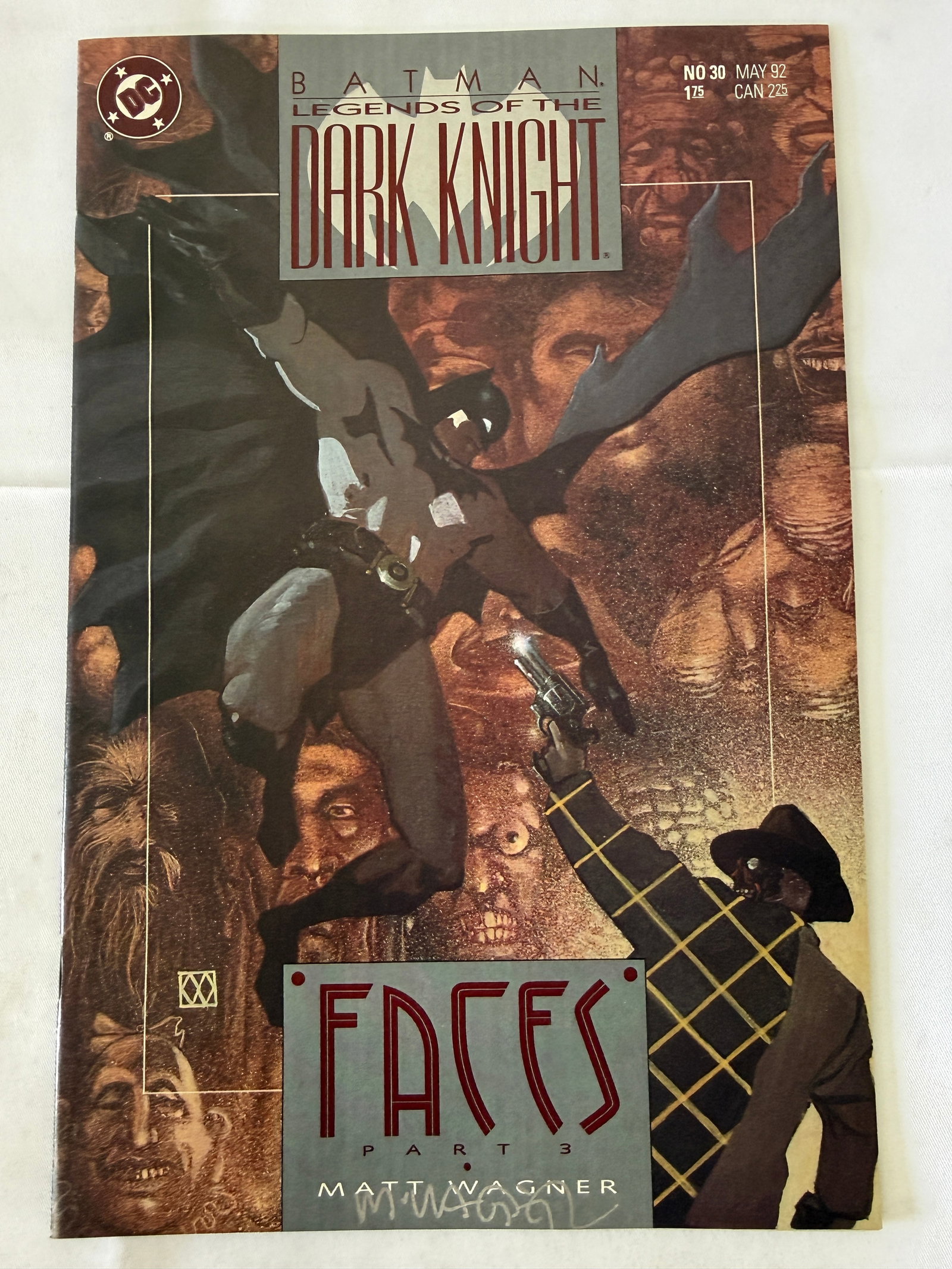 Batman Legends of the Dark Knight #30 Signed Matt Wagner DC Comics 1992 (1 of 3)