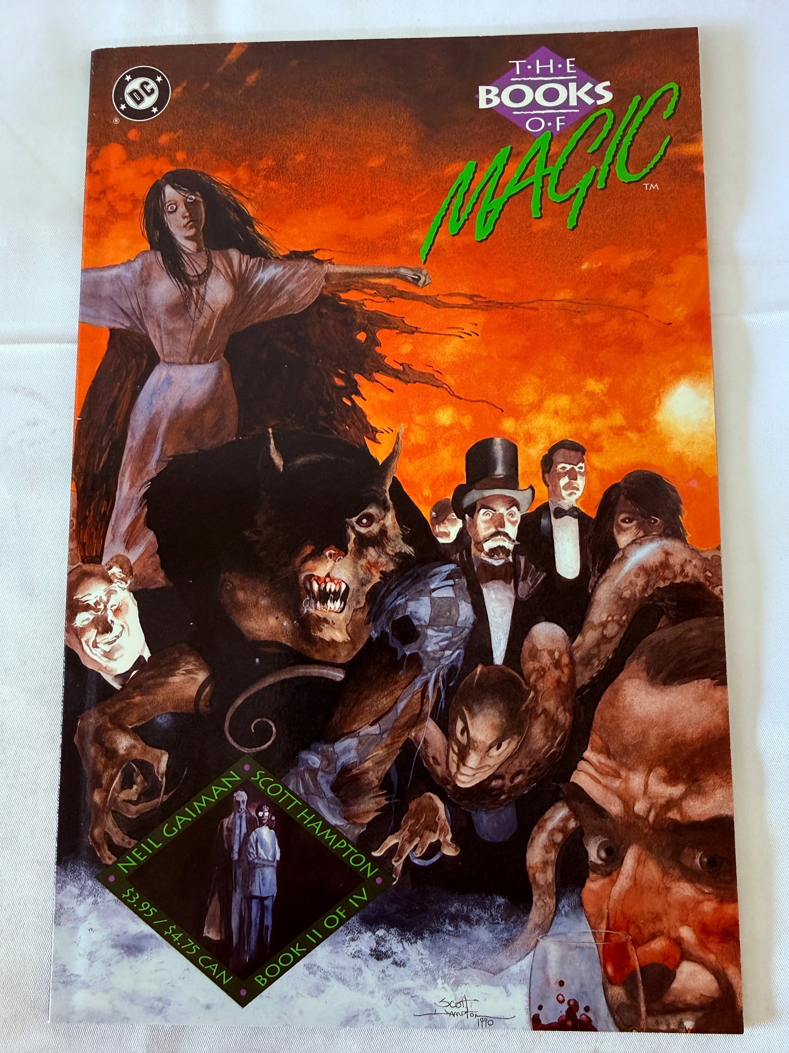The Books of Magic #2 DC Comics Signed Neil Gaiman Scott Hampton 1990 (1 of 3)