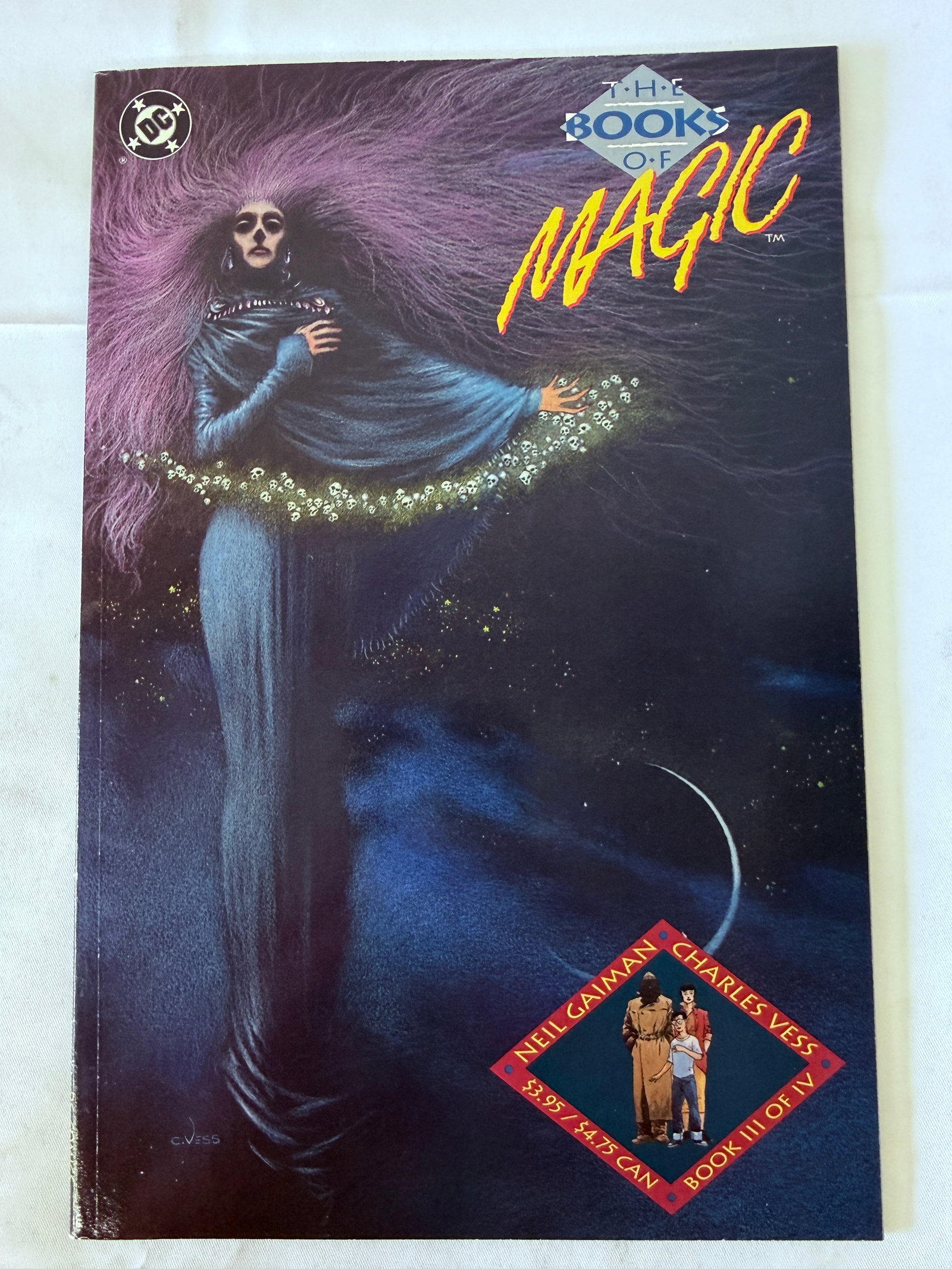 Books of Magic #3 DC Comics Signed Neil Gaiman Charles Vess 1990 (1 of 3)