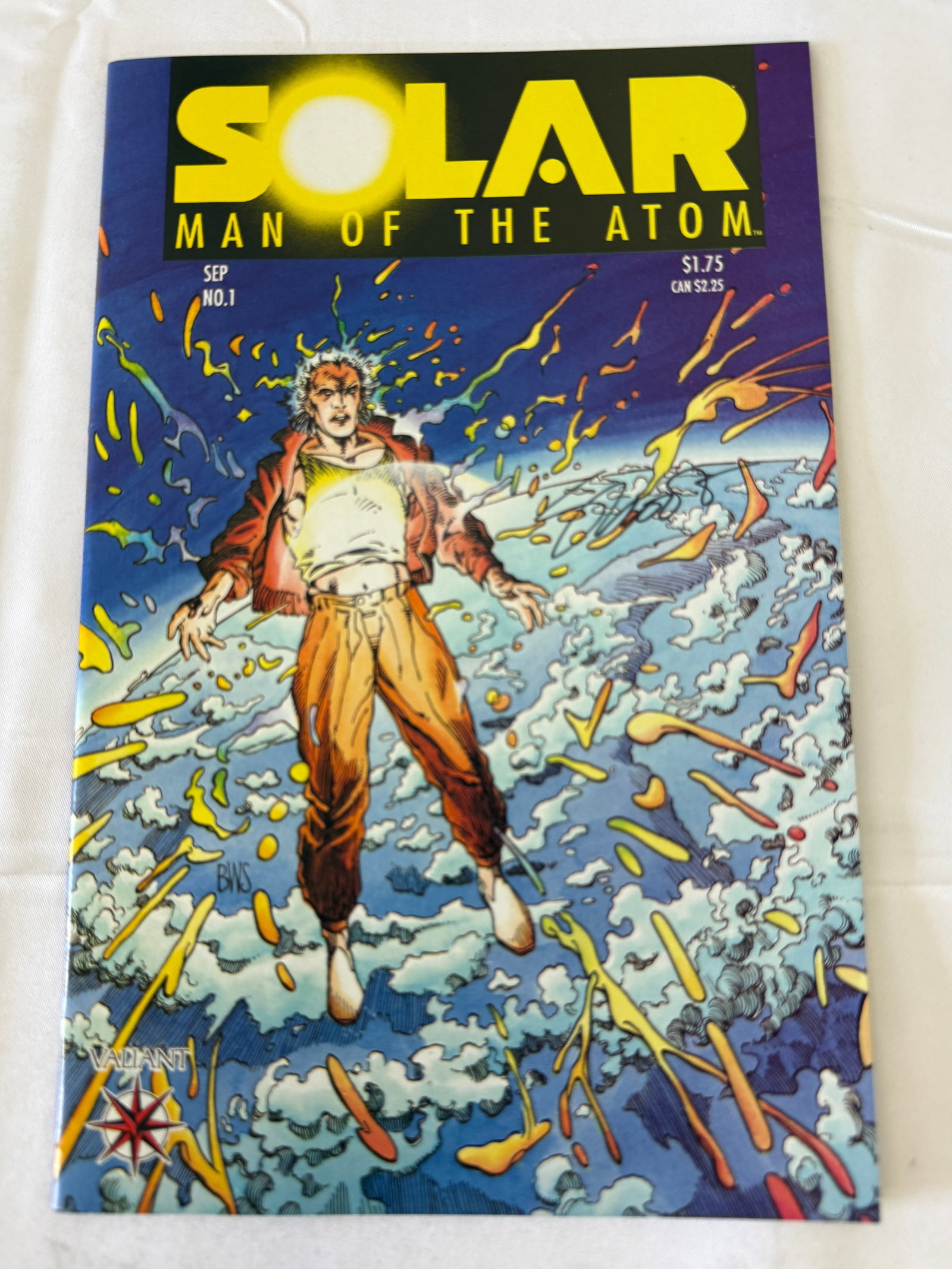 Solar Man of the Atom #1 Valiant Comics 1991 Signed First Issue (1 of 3)