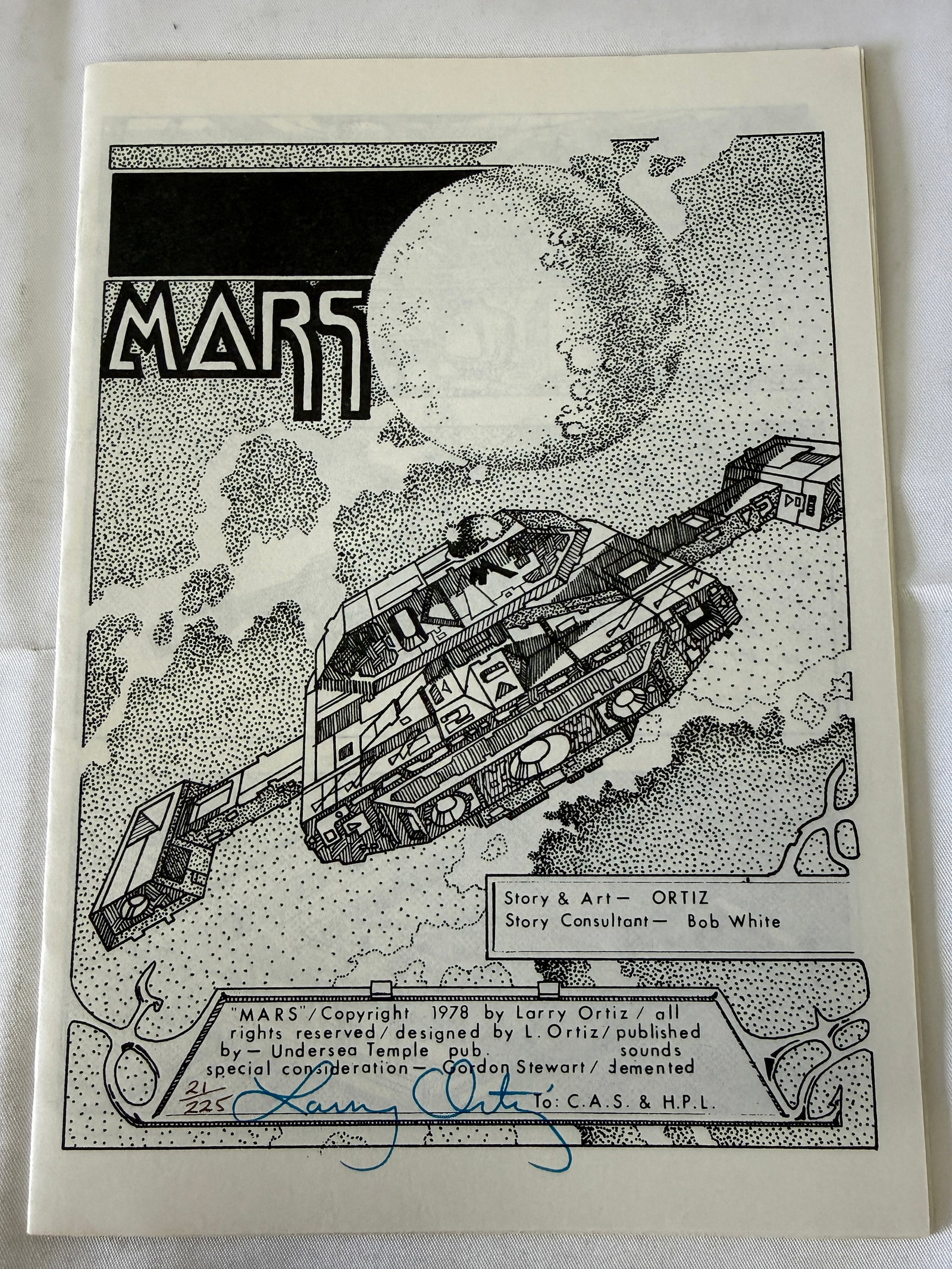 MARS 1978 Larry Ortiz Signed & Numbered 21/225 Underground Comic Book (1 of 3)