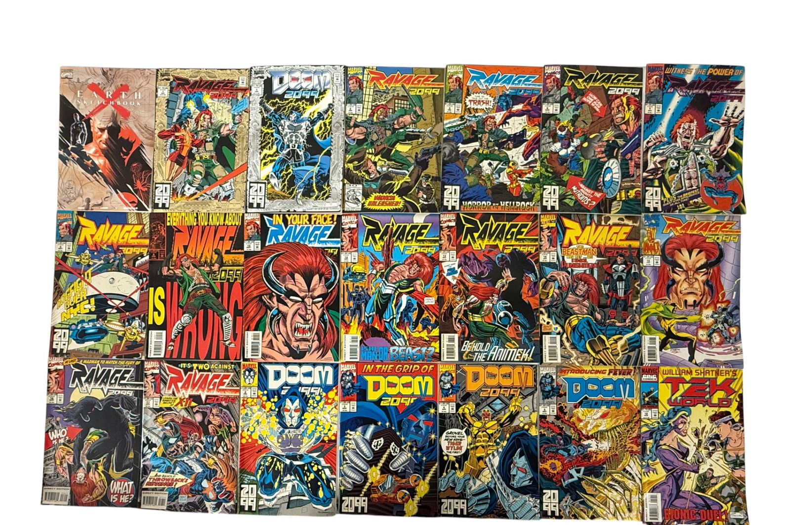 Marvel 2099 Comic Book Lot Ravage Doom 2099 Tek World 25+ Issues 1990s (1 of 1)