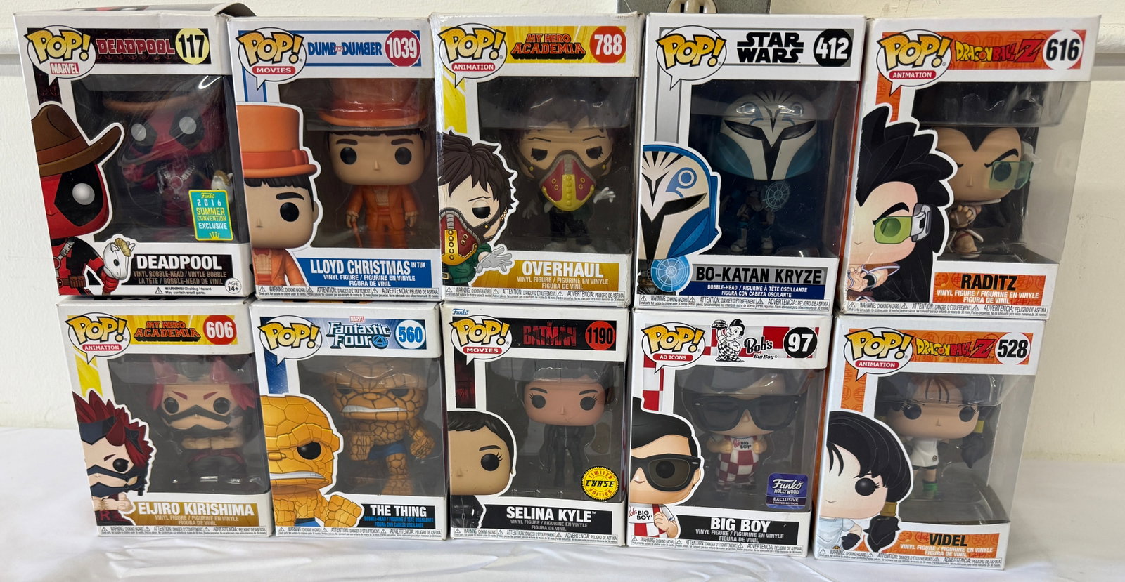 Funko Pop Vinyl Figure Lot of 10 Mixed Franchise Collection MIB: Funko Pop Vinyl Figure Lot of 10 Mixed Franchise Collection MIB