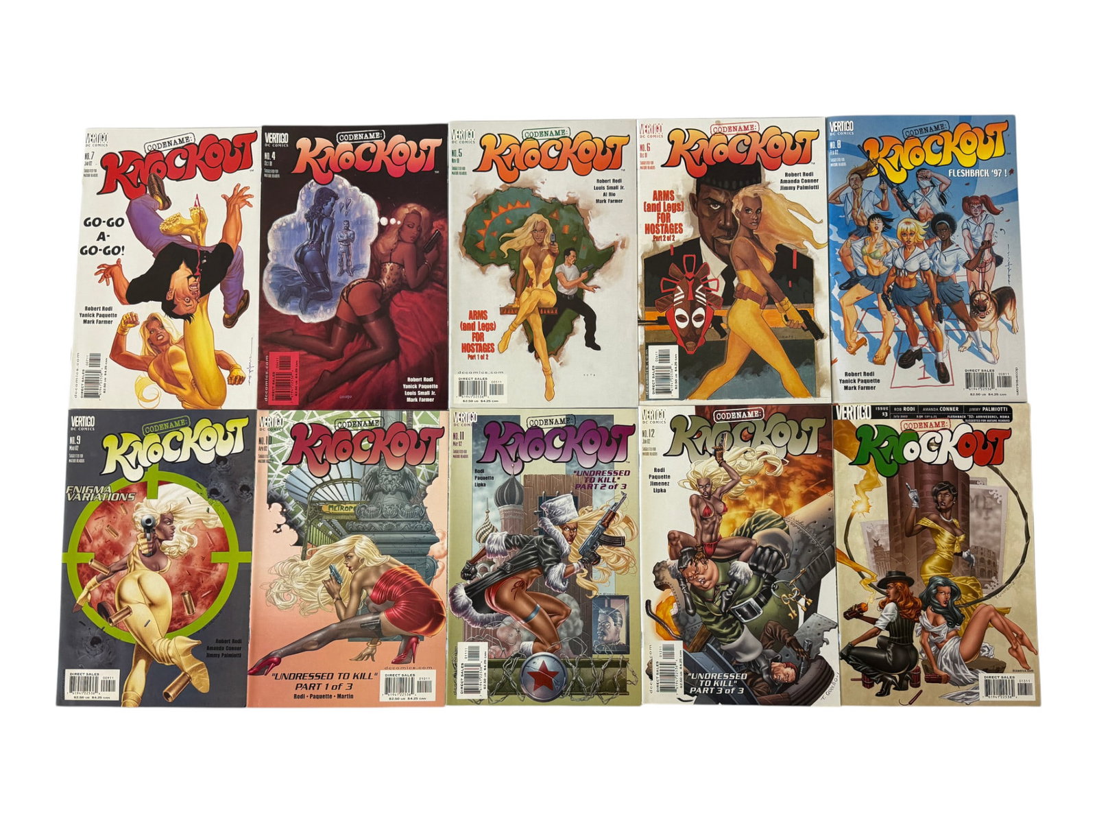 Codename Knockout Vertigo DC Comics Issues #4-13 Collection 10 Comic Books (1 of 1)