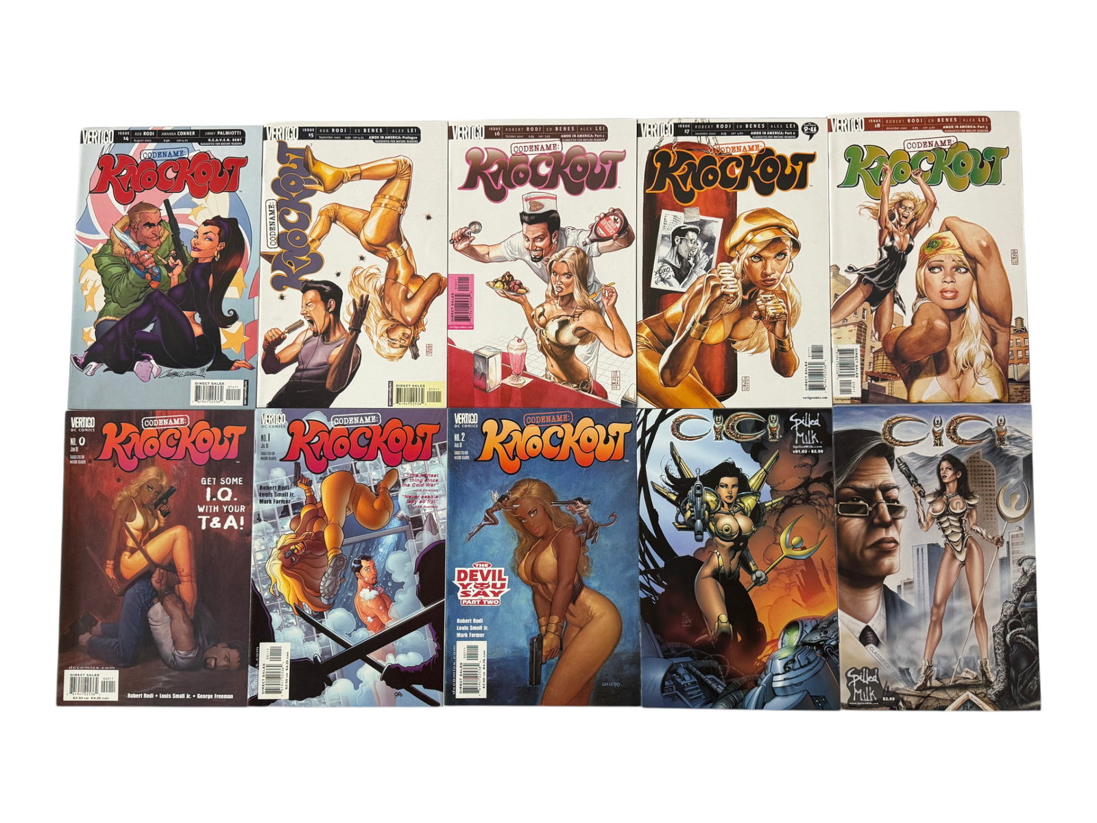 Codename: Knockout Vertigo DC Comics Mixed Lot of 10 Issues (1 of 1)