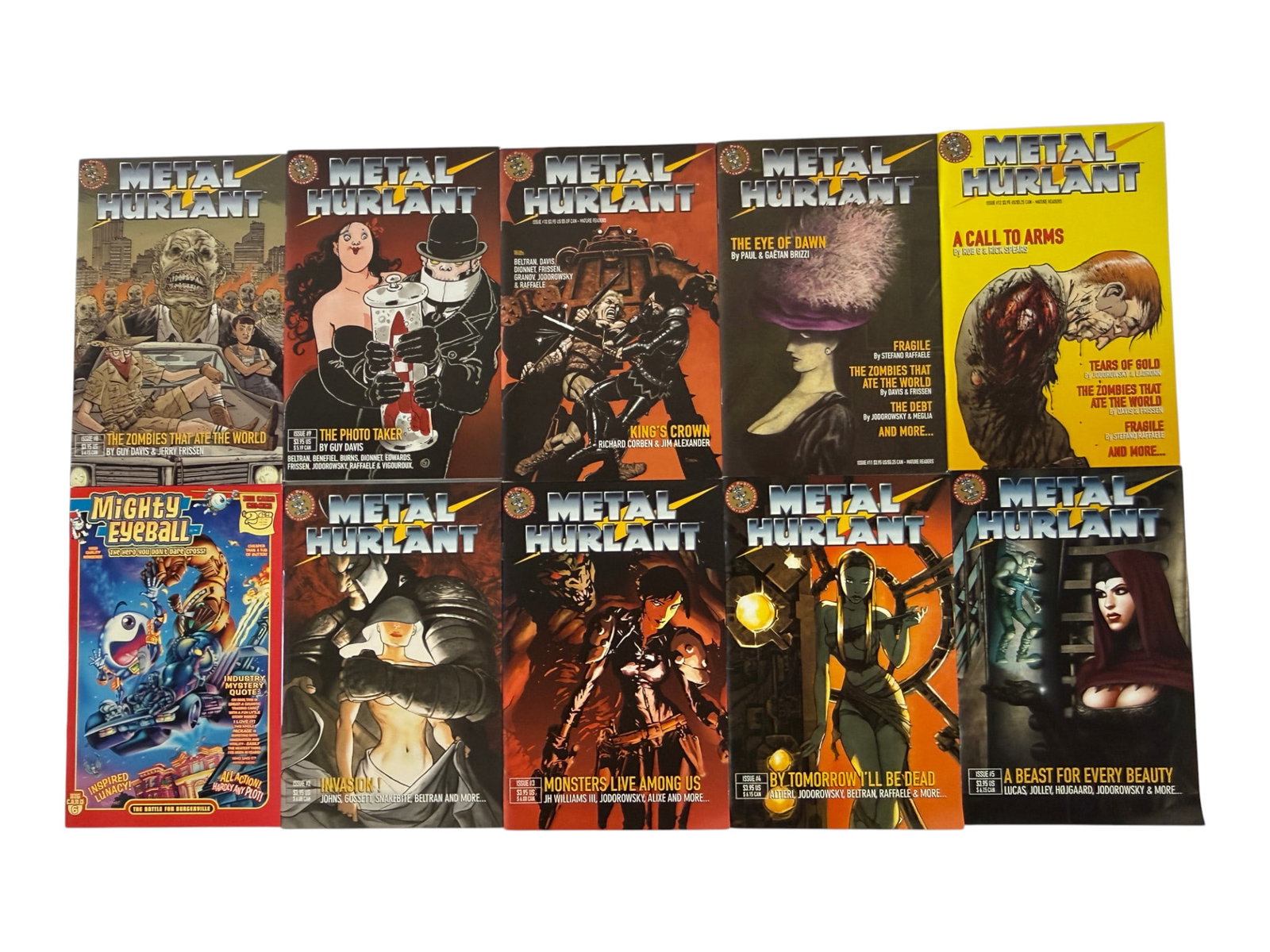 Metal Hurlant Comic Magazine Collection Issues 1-5 & More Heavy Metal Lot: Metal Hurlant Comic Magazine Collection Issues 1-5 & More Heavy Metal Lot