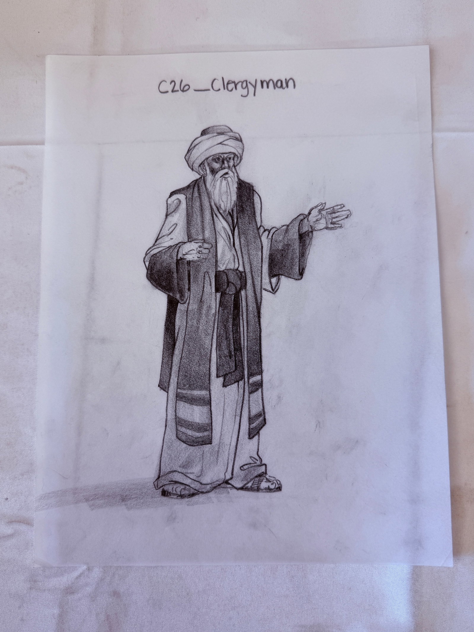 SINBAD Original Animation Storyboard Pencil Drawing Illustration Art (1 of 3)