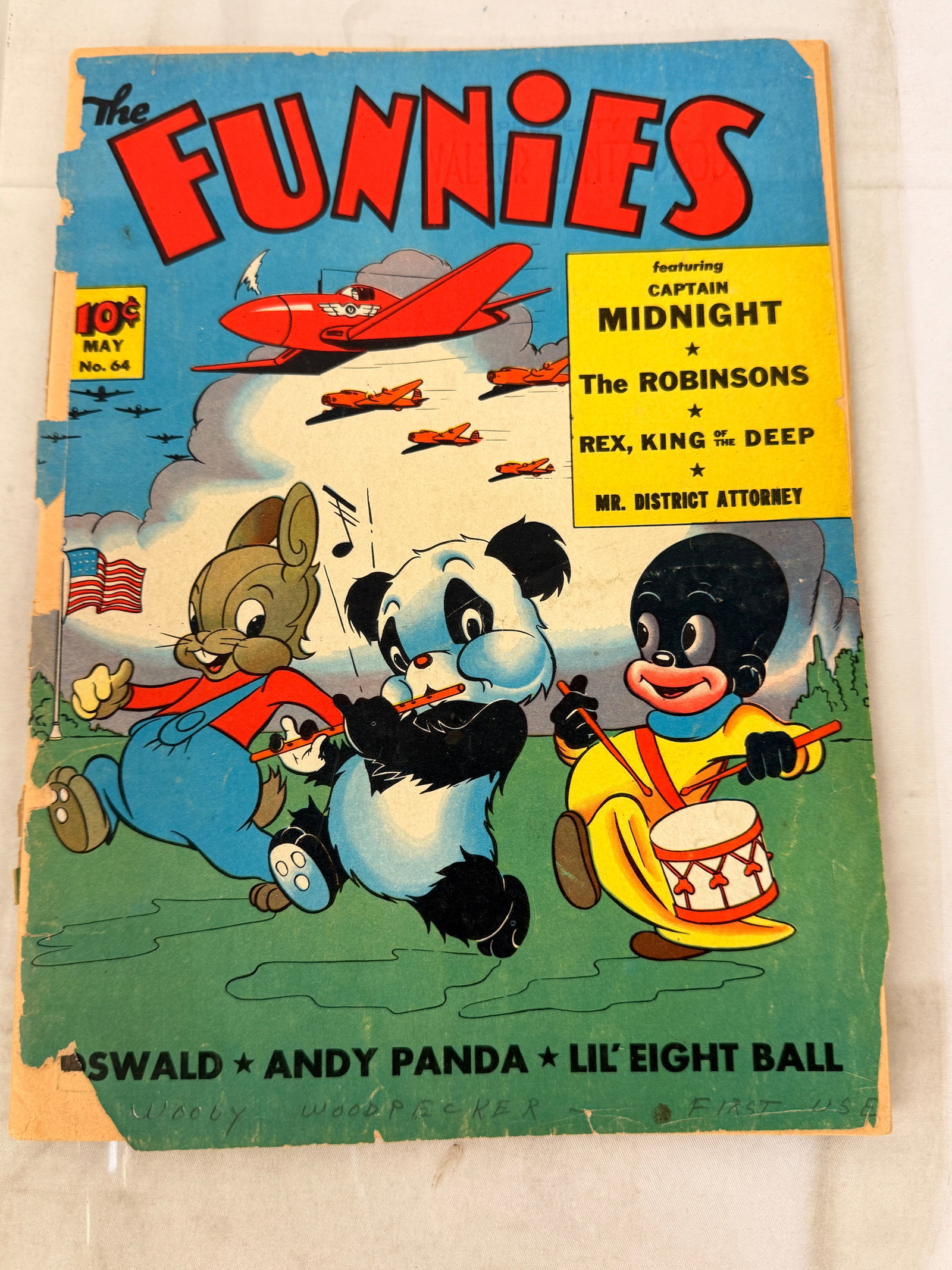 The Funnies #64 May 1942 Dell Comics Golden Age Captain Midnight Andy Panda (1 of 3)
