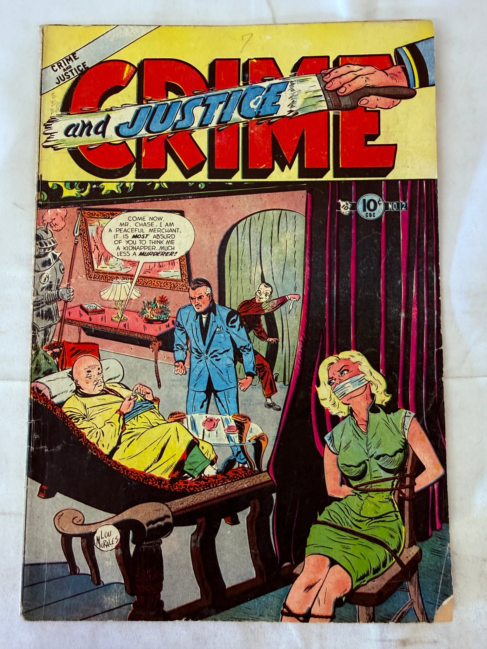 Crime and Justice #12 Charlton Comics 1953 Golden Age Crime Comic Book (1 of 3)