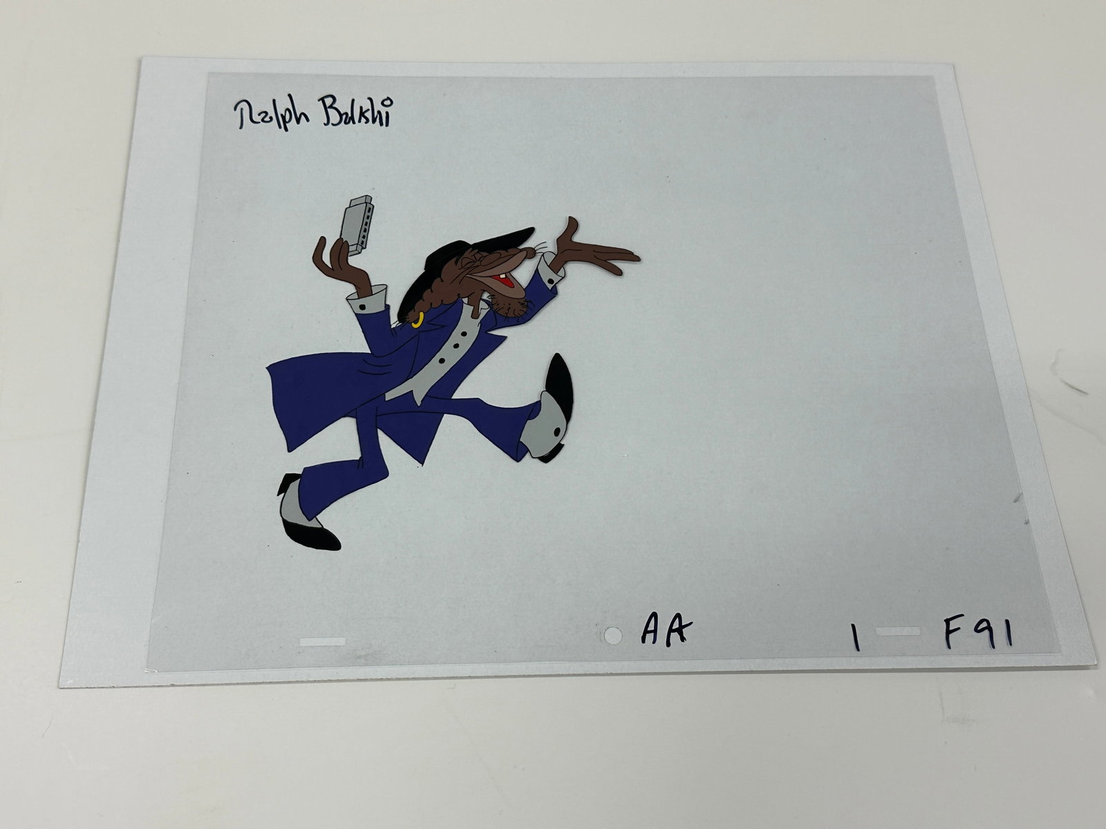 Ralph Bakshi Signed Original Animation Cel Blues Brothers Cat Character AA F91 (1 of 6)