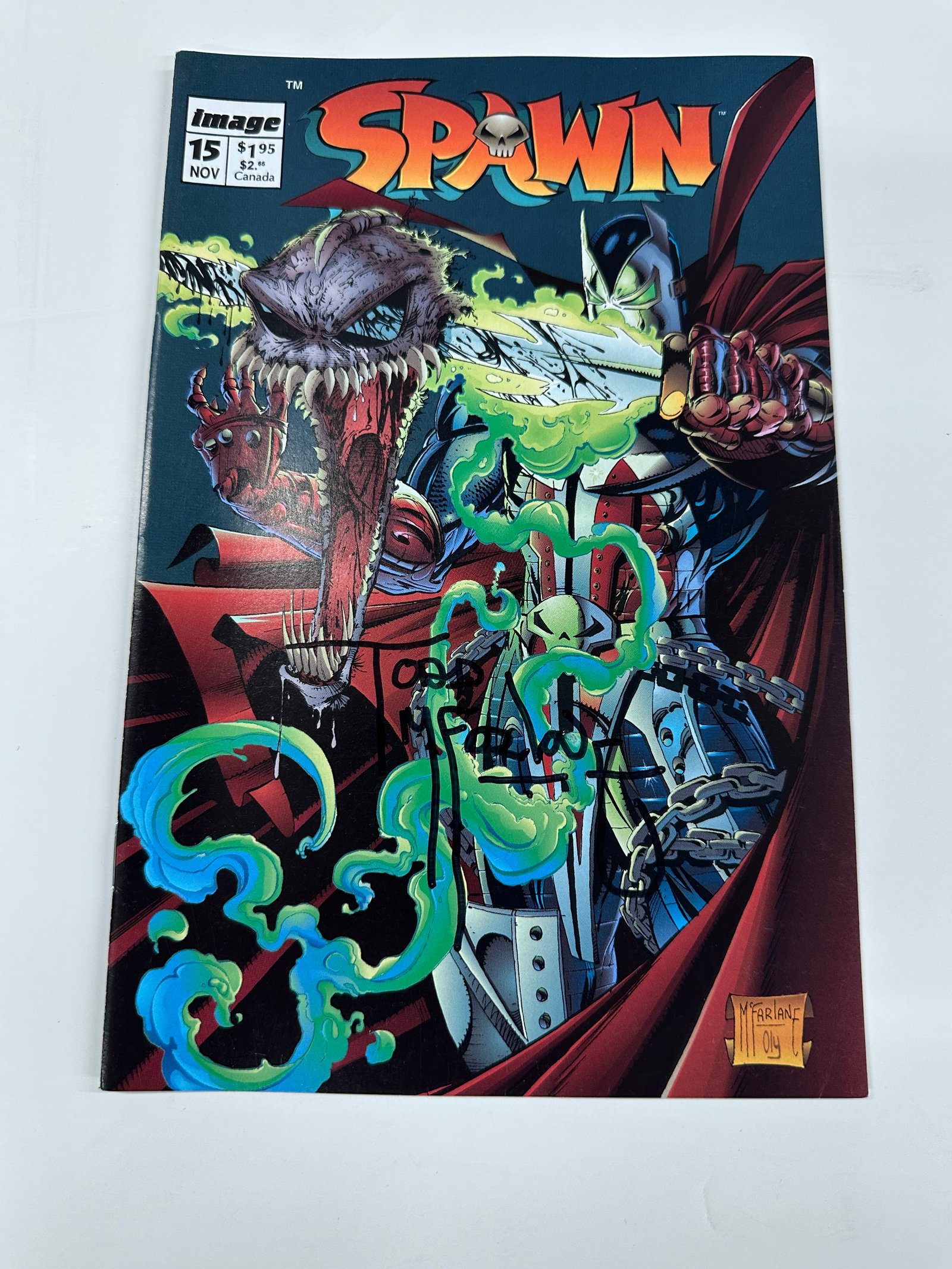 Spawn Image Comics #15 Nov Variant Signed Autographed Comic Book (1 of 2)