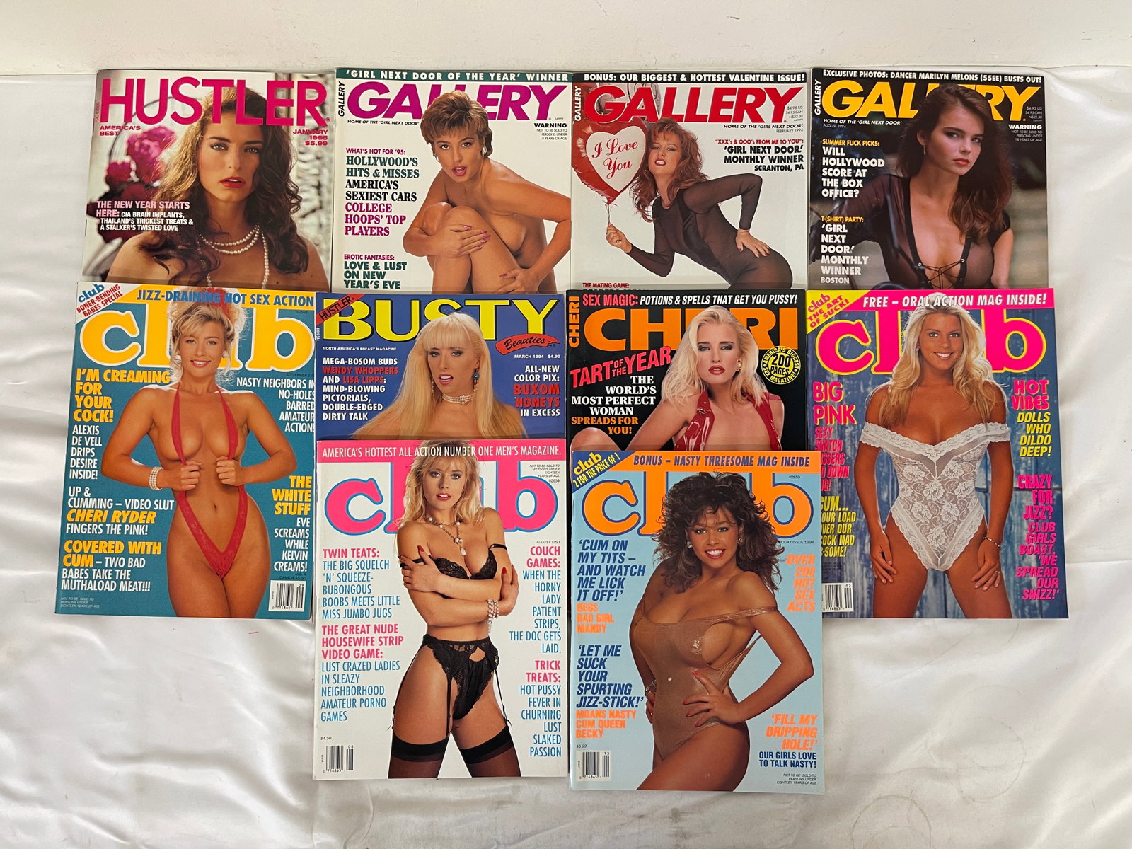 Vintage Adult Magazine Collection Lot: Vintage Adult Magazine Collection Lot