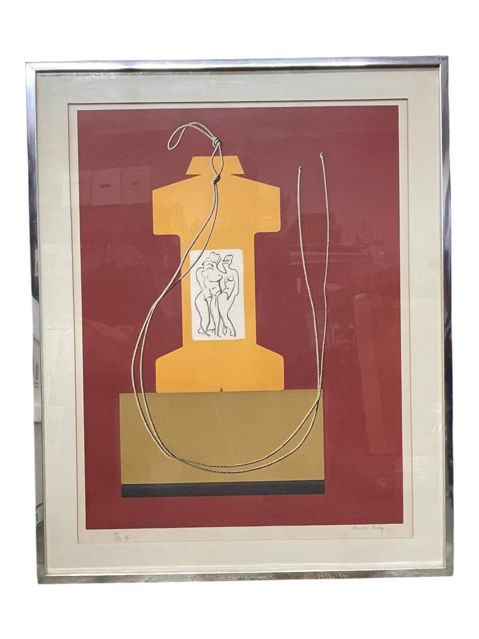 Man Ray Original Signed Lithograph 10/125 IV Surrealist Dada Numbered Print (1 of 6)