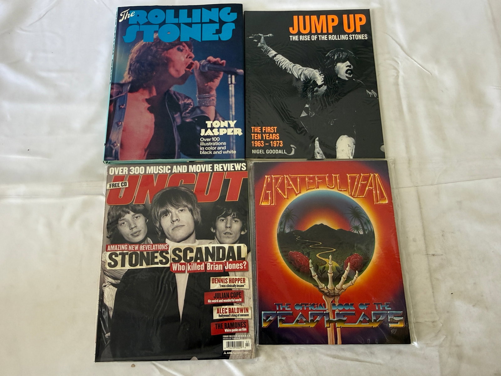 Rolling Stones & Grateful Dead Rock Music Books & Uncut Magazine Collection (1 of 3)