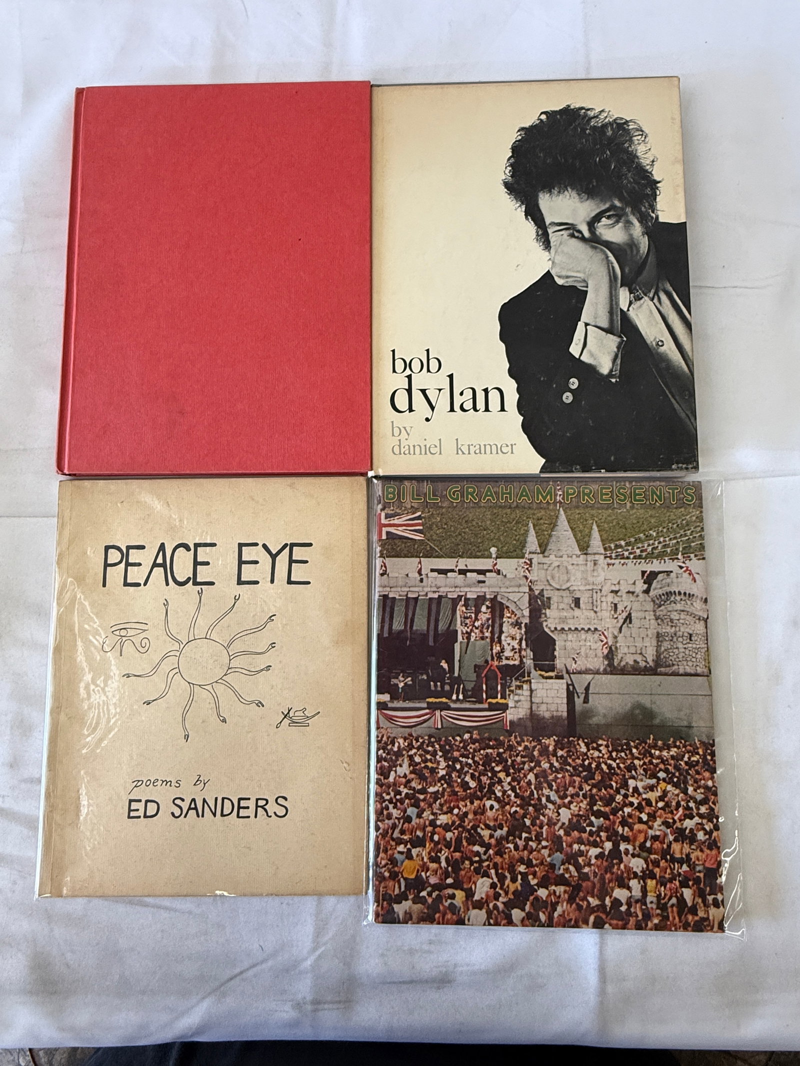 Vintage Rock Music Books: Bob Dylan by Daniel Kramer, Beach Boys, Bill Graham, Ed Sanders (1 of 3)