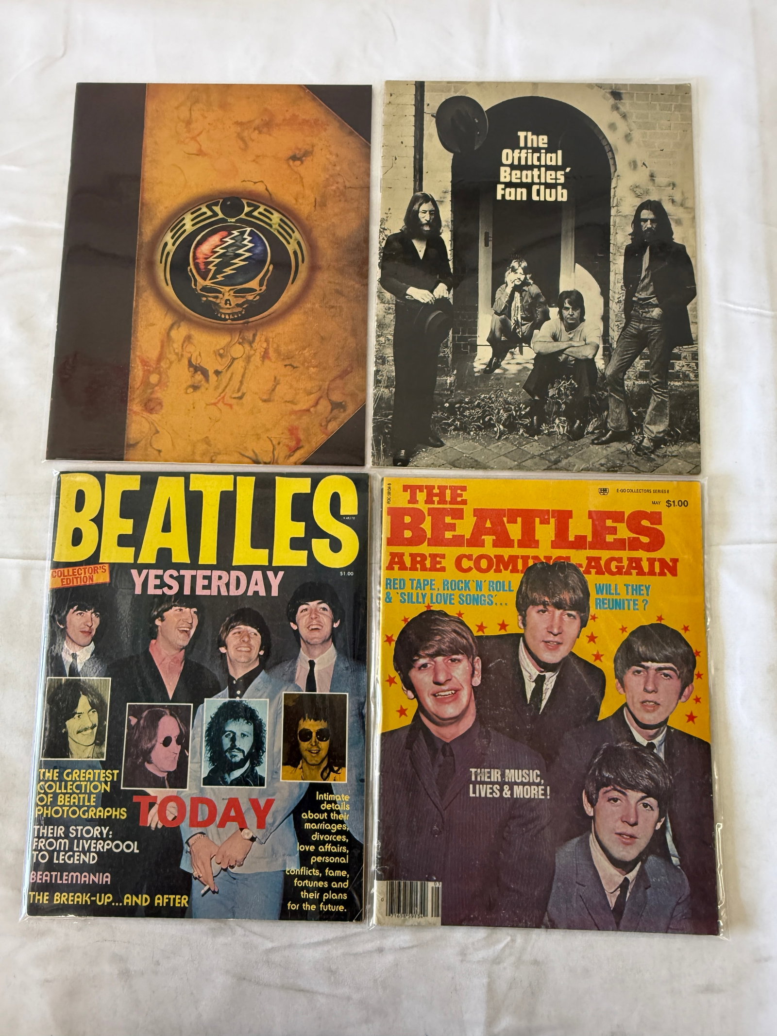Beatles & Grateful Dead Vintage Music Memorabilia Collection, 8 Pieces (1 of 2)