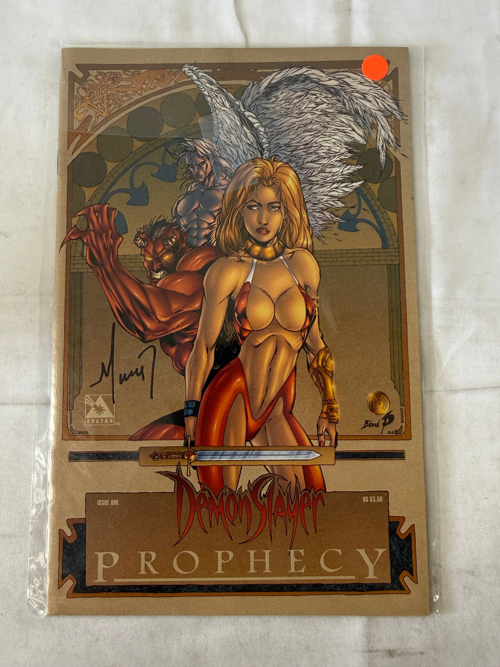 Demon Slayer Prophecy Issue One Signed Avatar Press Comic Book (1 of 3)
