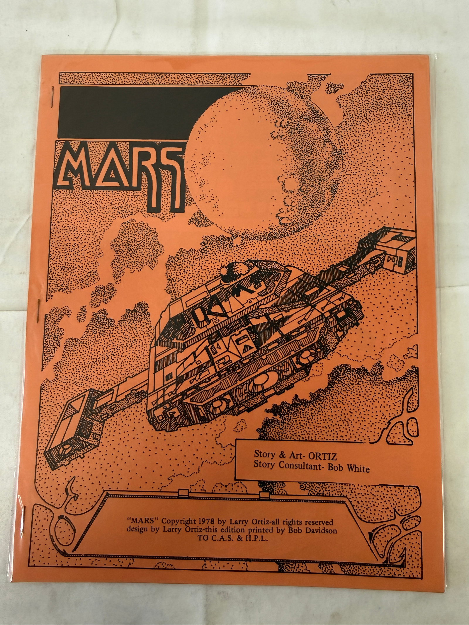 MARS Comic Book 1978 Larry Ortiz Self-Published Sci-Fi Fanzine #1 Bagged (1 of 2)